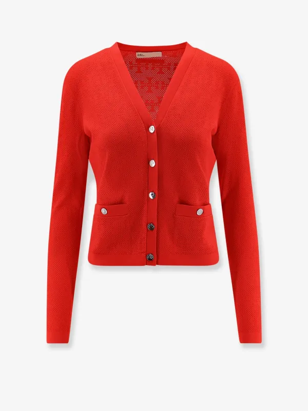 T Monogram Jacquard Cardigan sold by Lord & Taylor