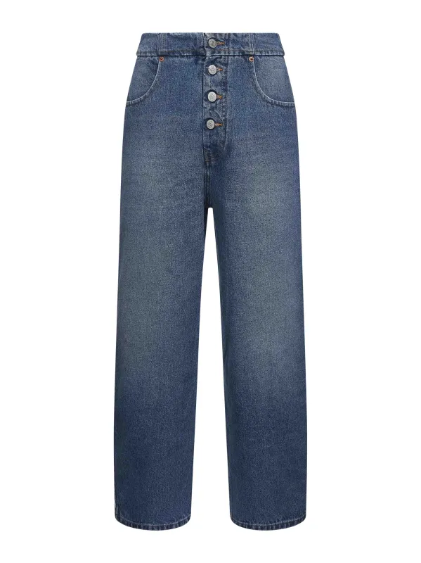Blue Denim Straight Leg Jeans made by Maison Margiela