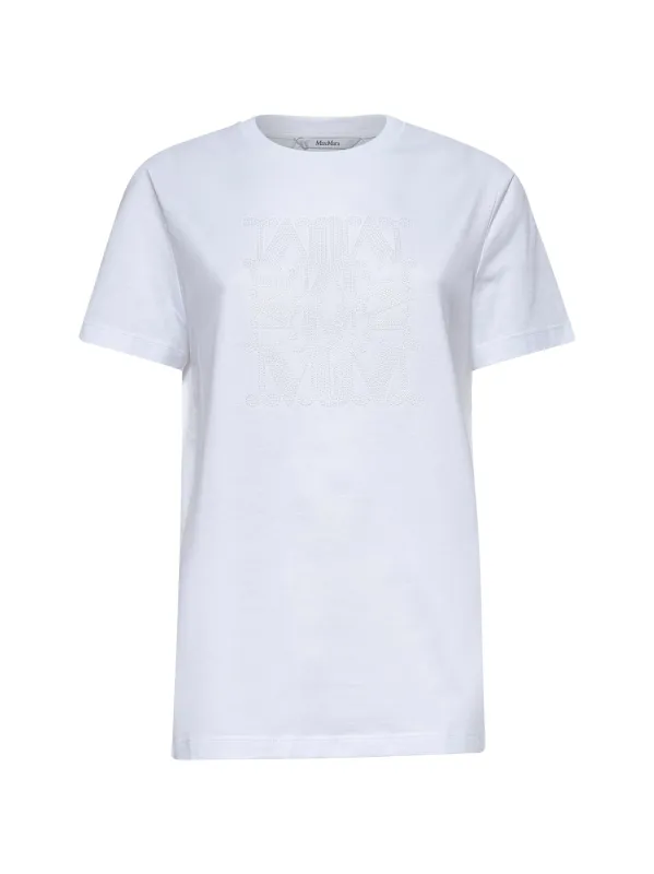 White Cotton MaxMarabesque T-Shirt sold by Lord & Taylor