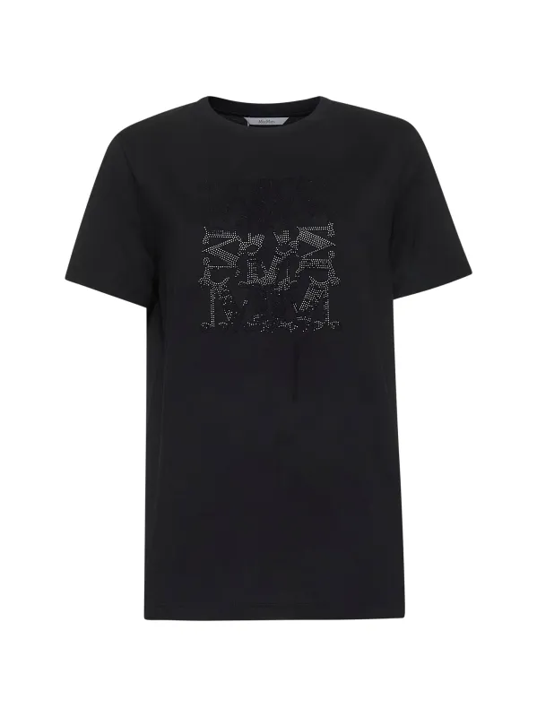 Max Mara Black Cotton T-Shirt sold by Lord & Taylor