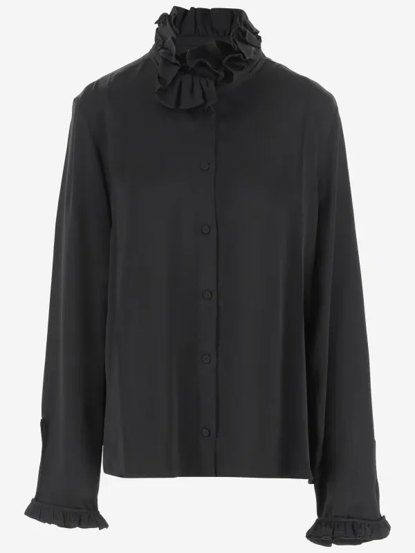 Viscose Ruffle Shirt sold by Lord & Taylor
