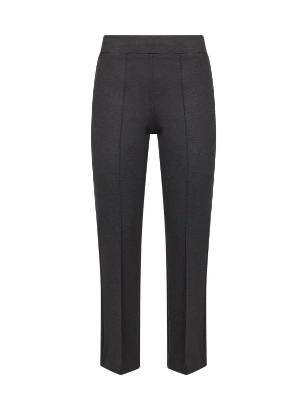 Anthracite Stretch Jersey Trumpet Trousers sold by Lord & Taylor