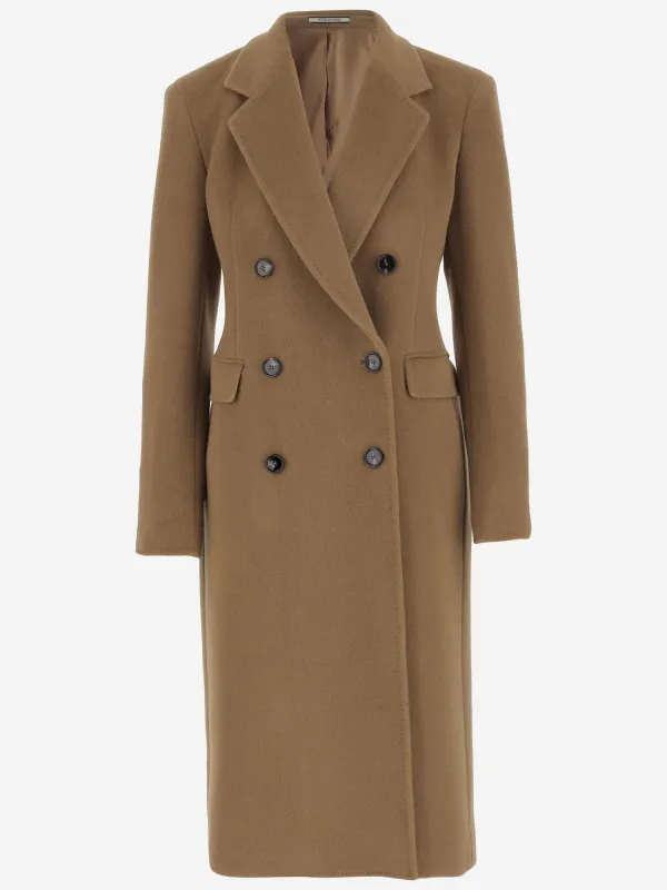Angora and Wool Double-Breasted Coat sold by Lord & Taylor