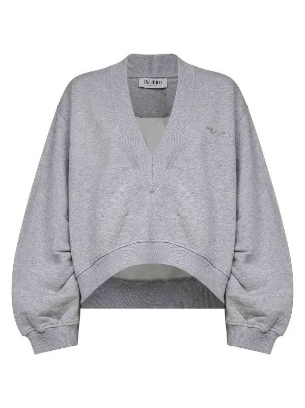 Grey American Fleece Sweatshirt sold by Lord & Taylor