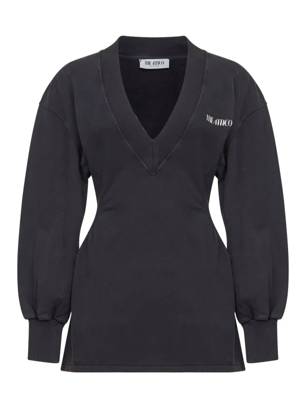 Black American Fleece Mini Dress sold by Lord & Taylor