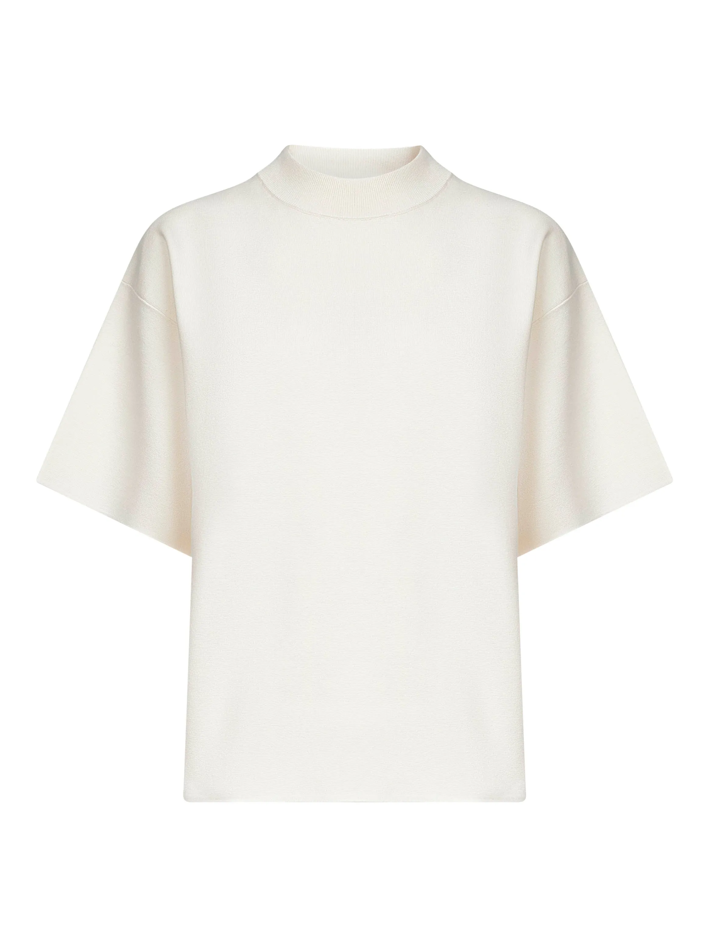 White Viscose Blend Boxy Sweater sold by Lord & Taylor