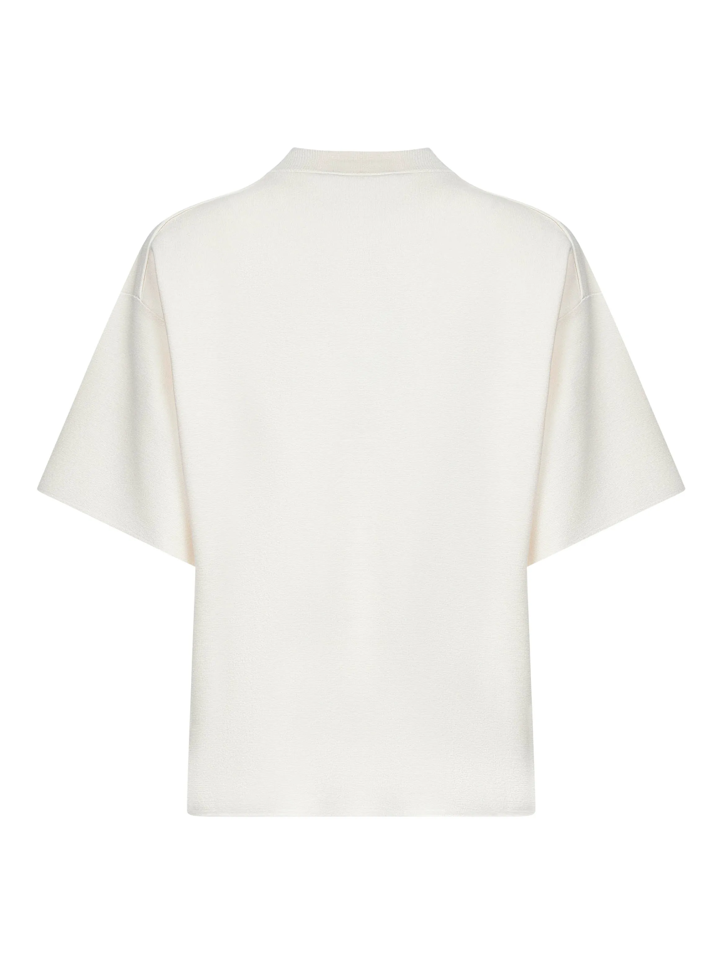 White Viscose Blend Boxy Sweater sold by Lord & Taylor product image thumbnail 2