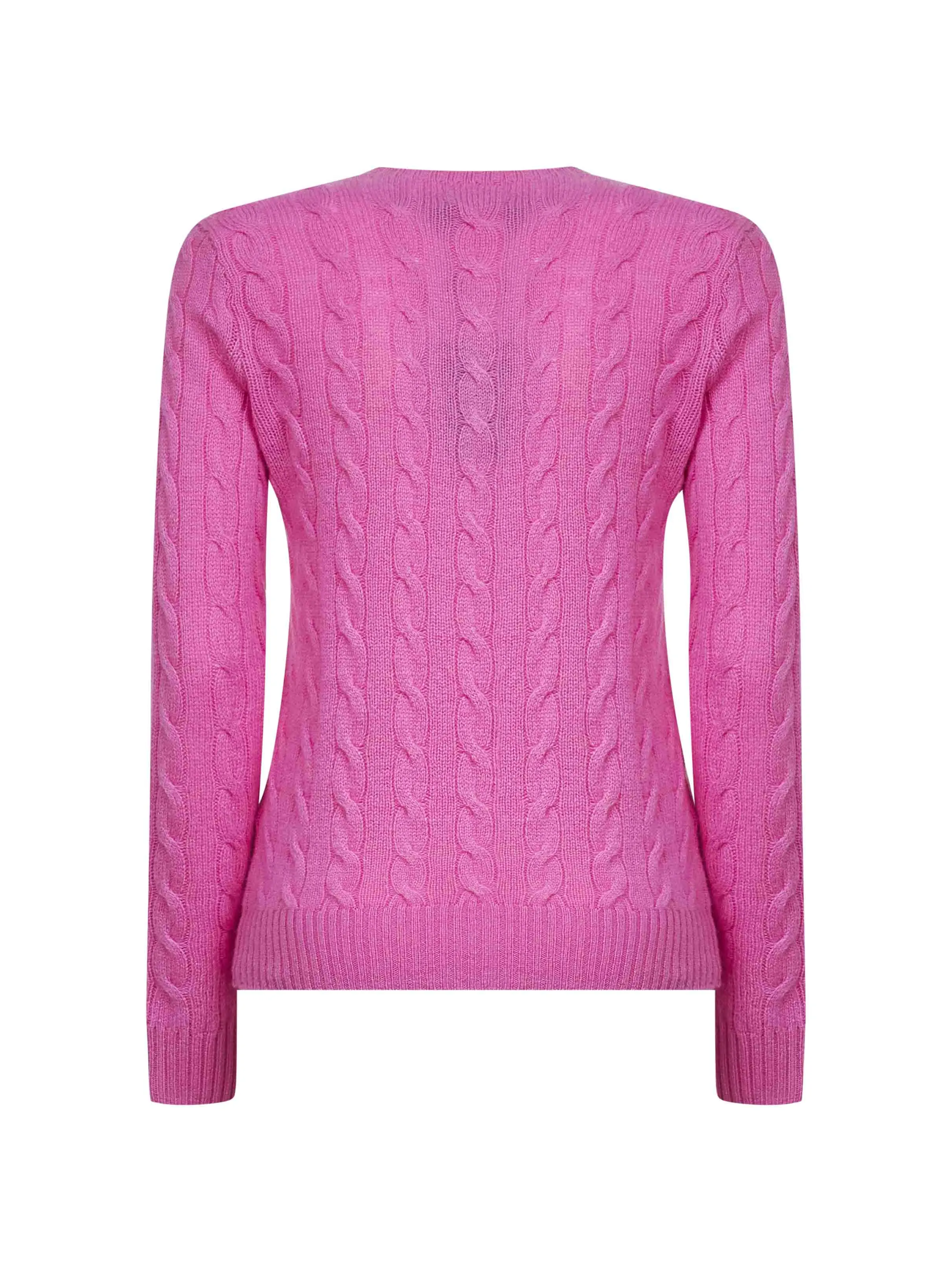 Pink Cable Knit Wool and Cashmere Sweater sold by Lord & Taylor product image thumbnail 2