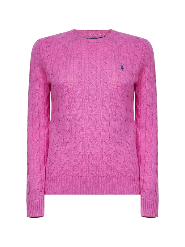 Pink Cable Knit Wool and Cashmere Sweater sold by Lord & Taylor