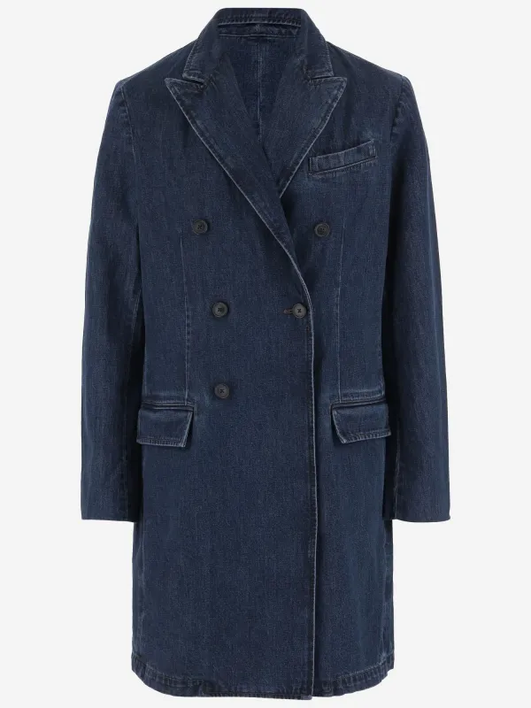 Cotton Denim Short Coat made by Ralph Lauren