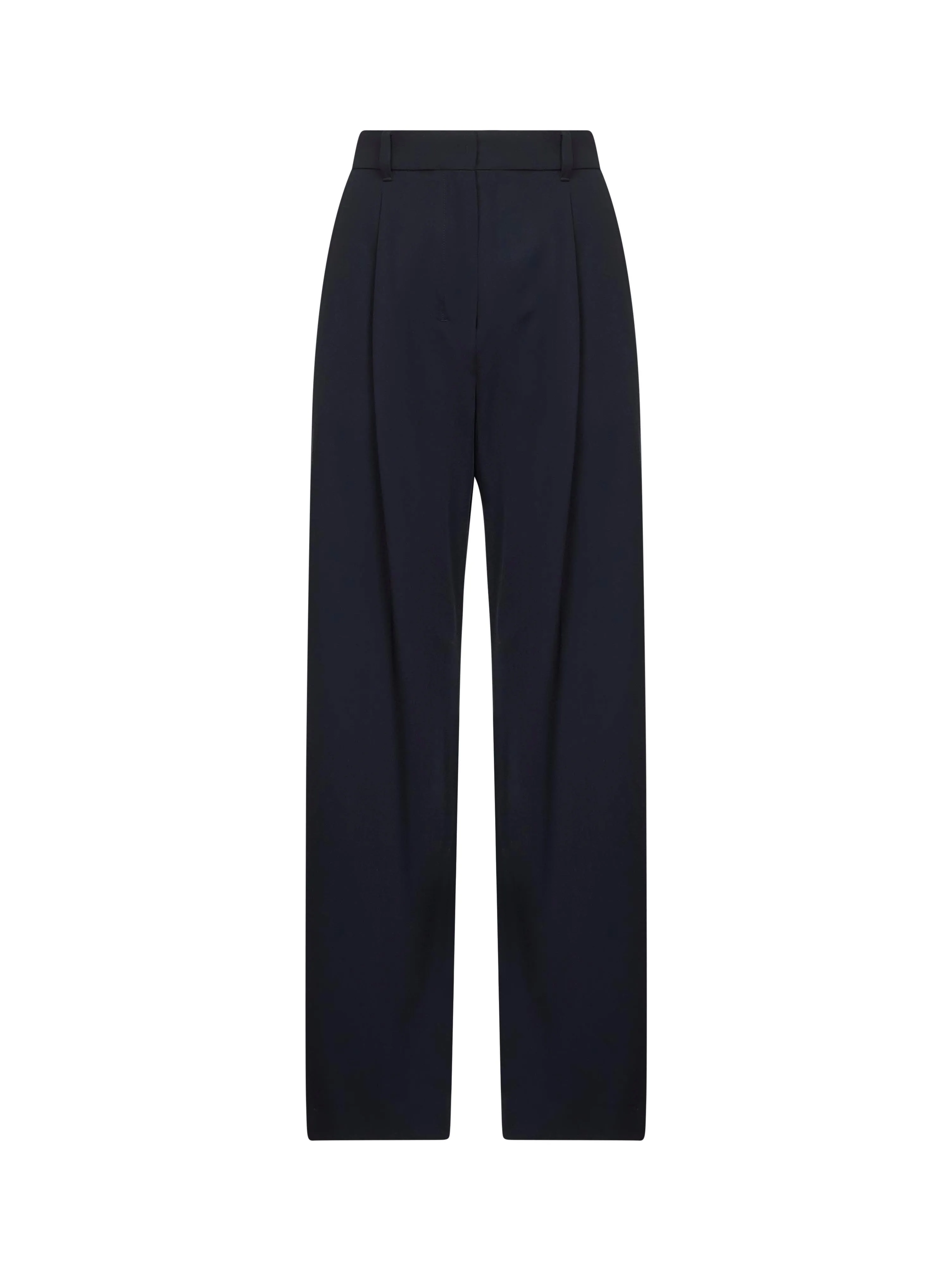 Blue Crêpe Wool Twill Trousers sold by Lord & Taylor