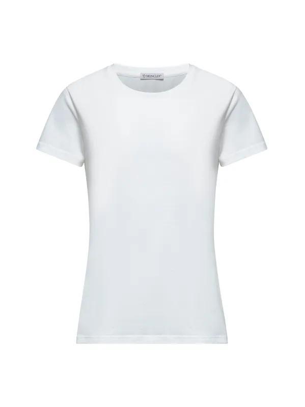 White Jersey Logo Patch T-Shirt sold by Lord & Taylor