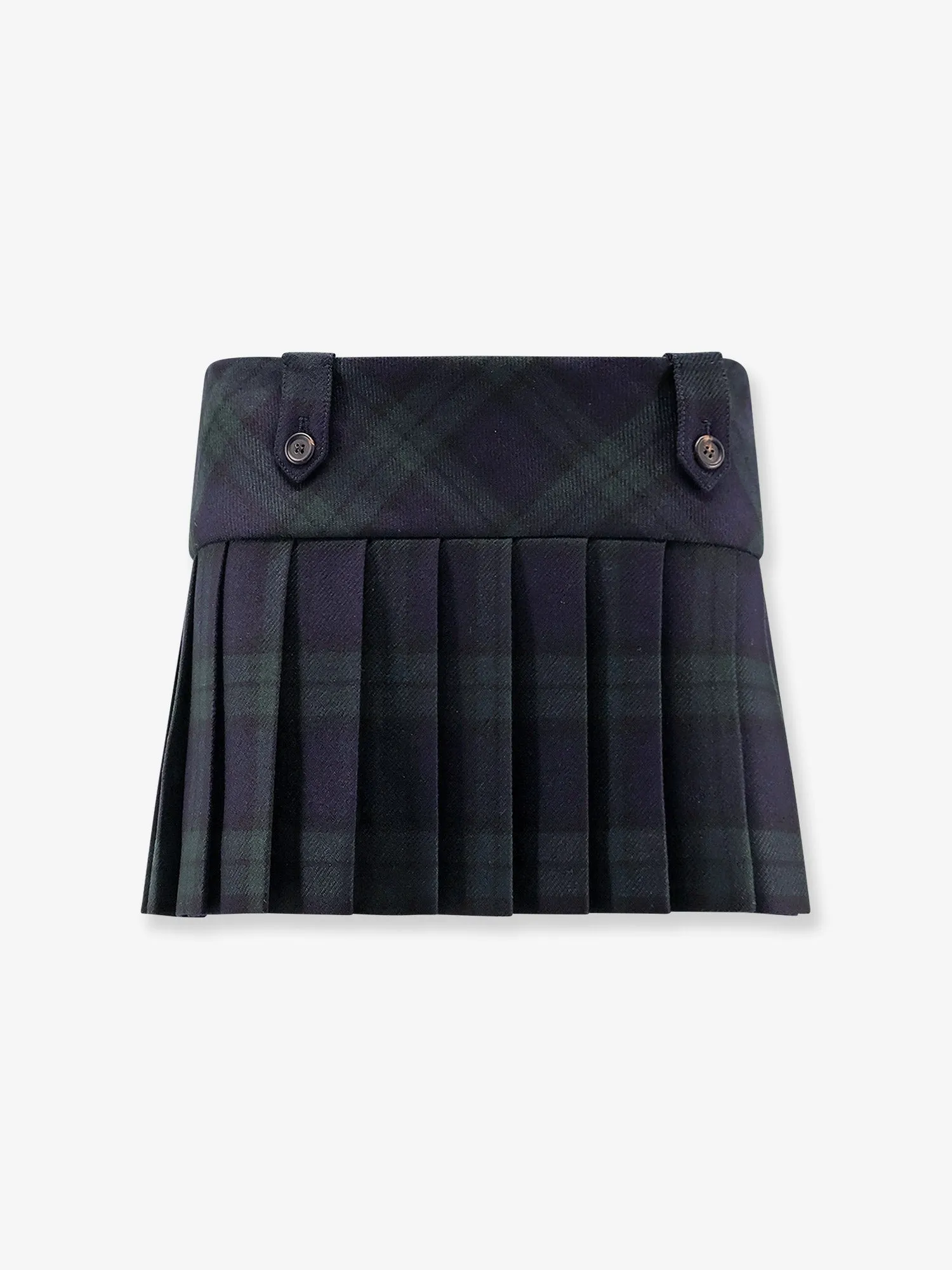 Check Virgin Wool Mini Skirt sold by Lord & Taylor