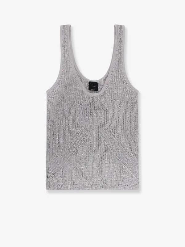 Noha viscose and metallized fibre tank top sold by Lord & Taylor