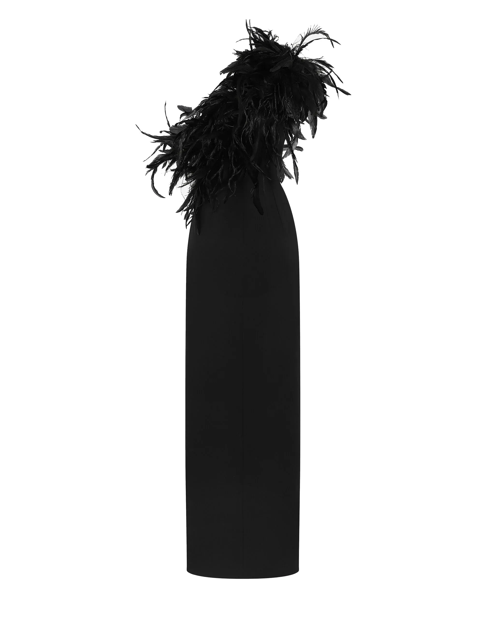 Black One-Shoulder Long Dress sold by Lord & Taylor product image thumbnail 3
