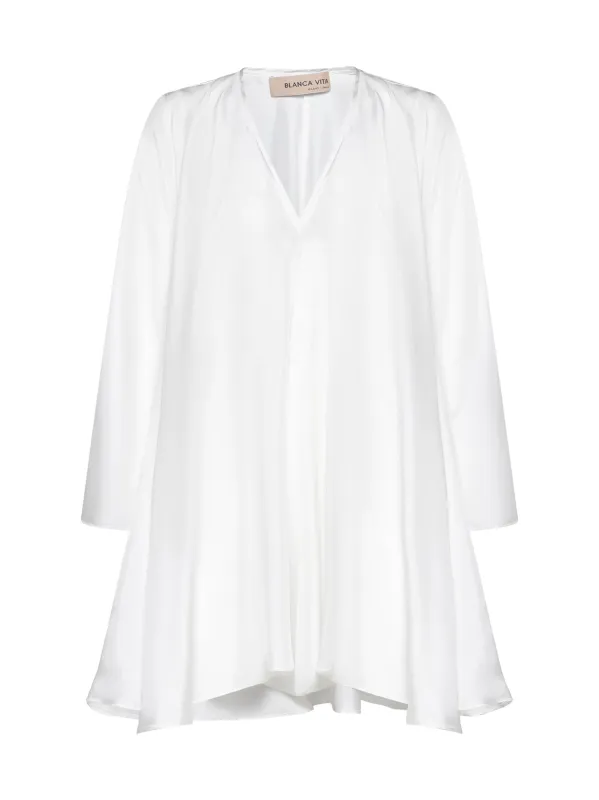 White Silk Aeonium Dress sold by Lord & Taylor