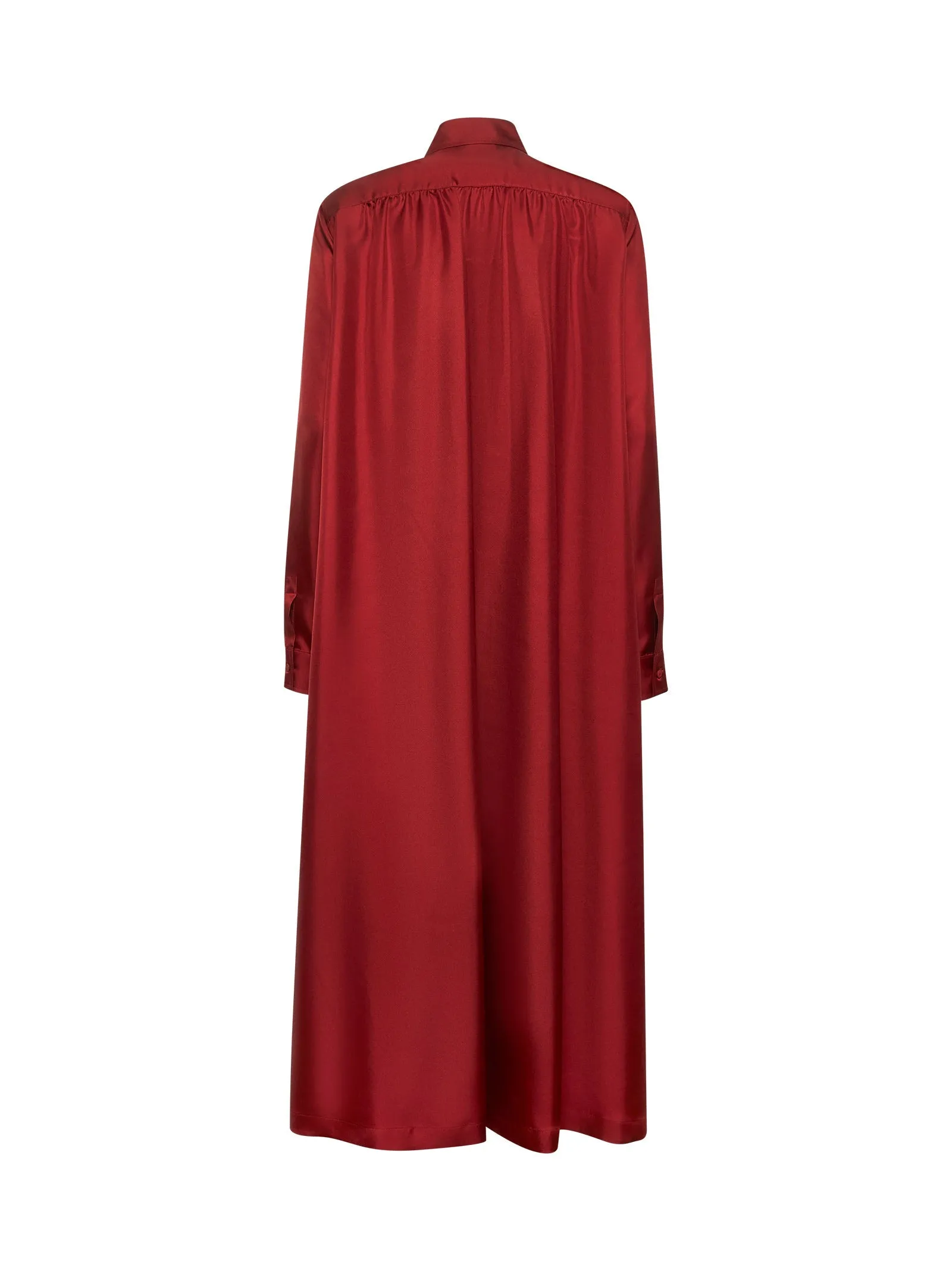 Red CRUSCA Silk Shirt Dress sold by Lord & Taylor product image thumbnail 2