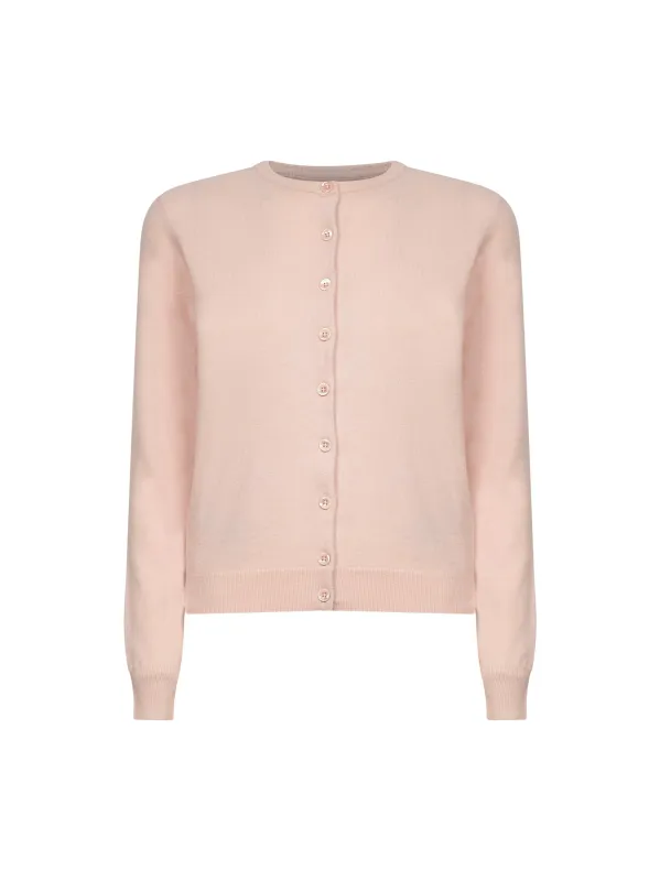 Pink Virgin Wool Knit Cardigan sold by Lord & Taylor