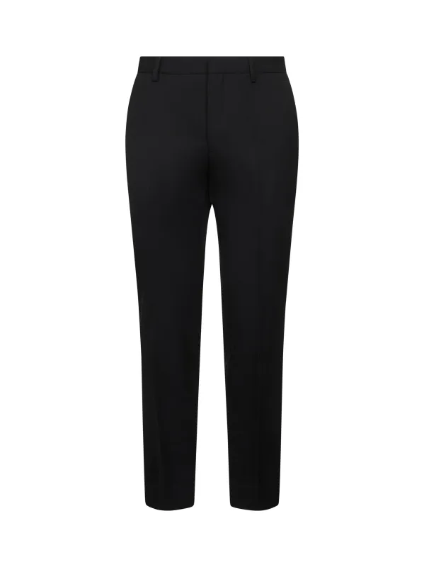 Black Wool Slim Trousers sold by Lord & Taylor