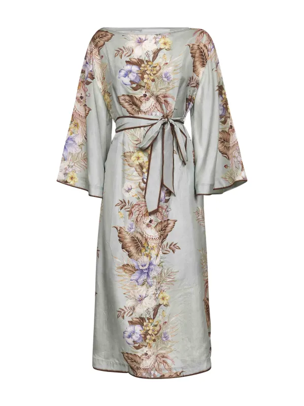 Sage Multi Floral Silk Tunic Dress sold by Lord & Taylor
