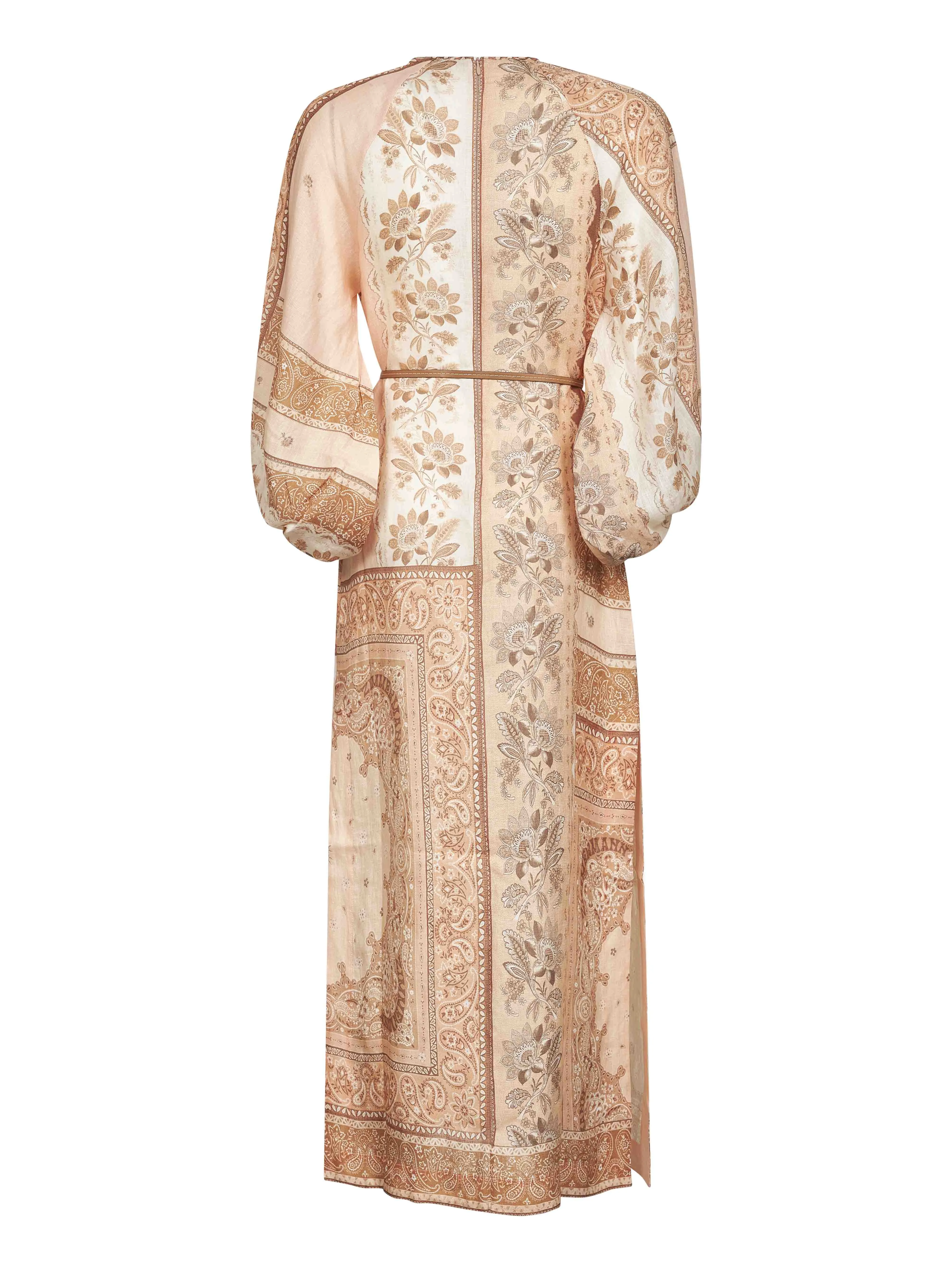 Bandana Print Linen Midi Dress sold by Lord & Taylor product image thumbnail 2