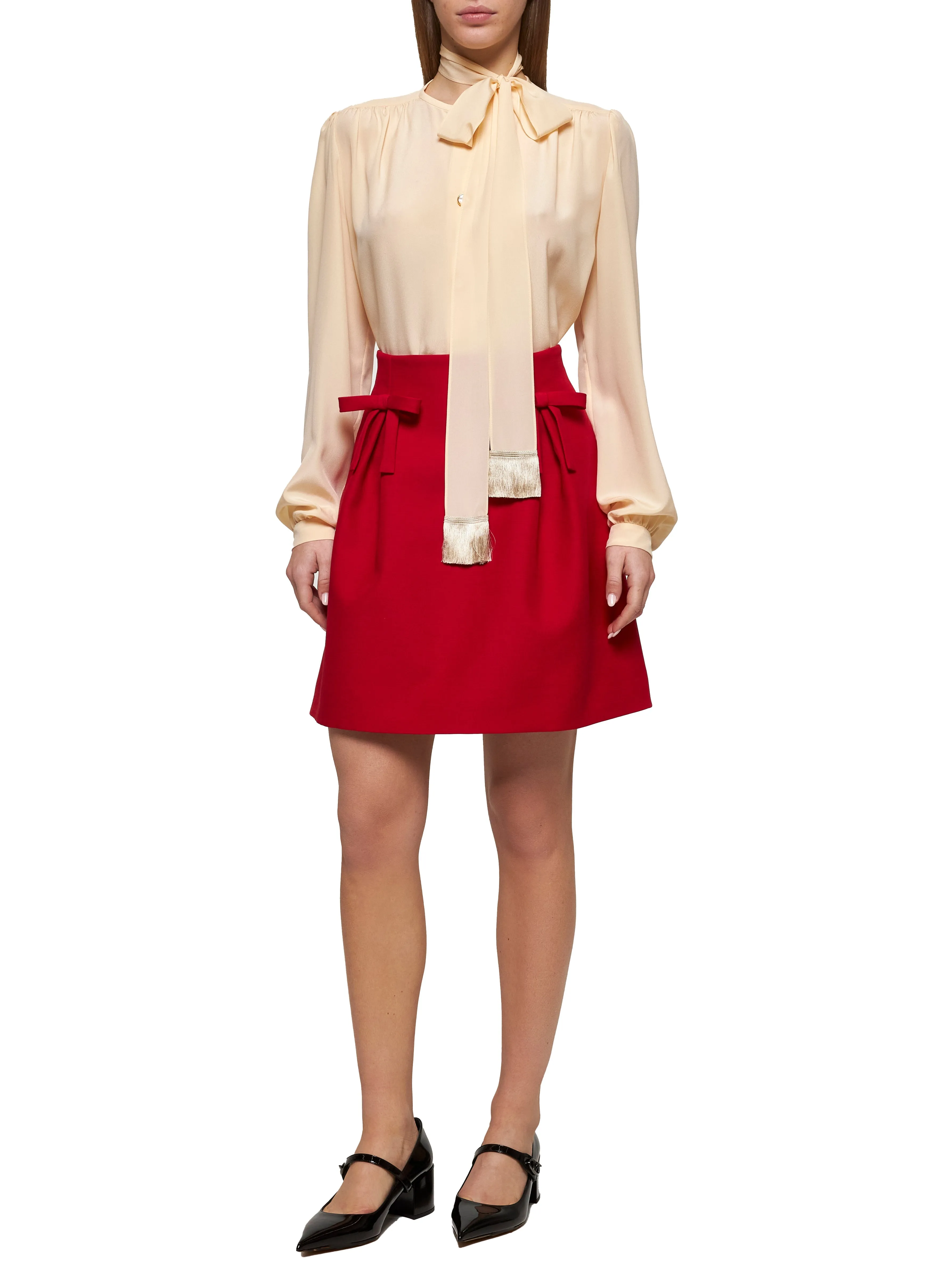 Ivory Crepe de Chine Shirt sold by Lord & Taylor product image thumbnail 2