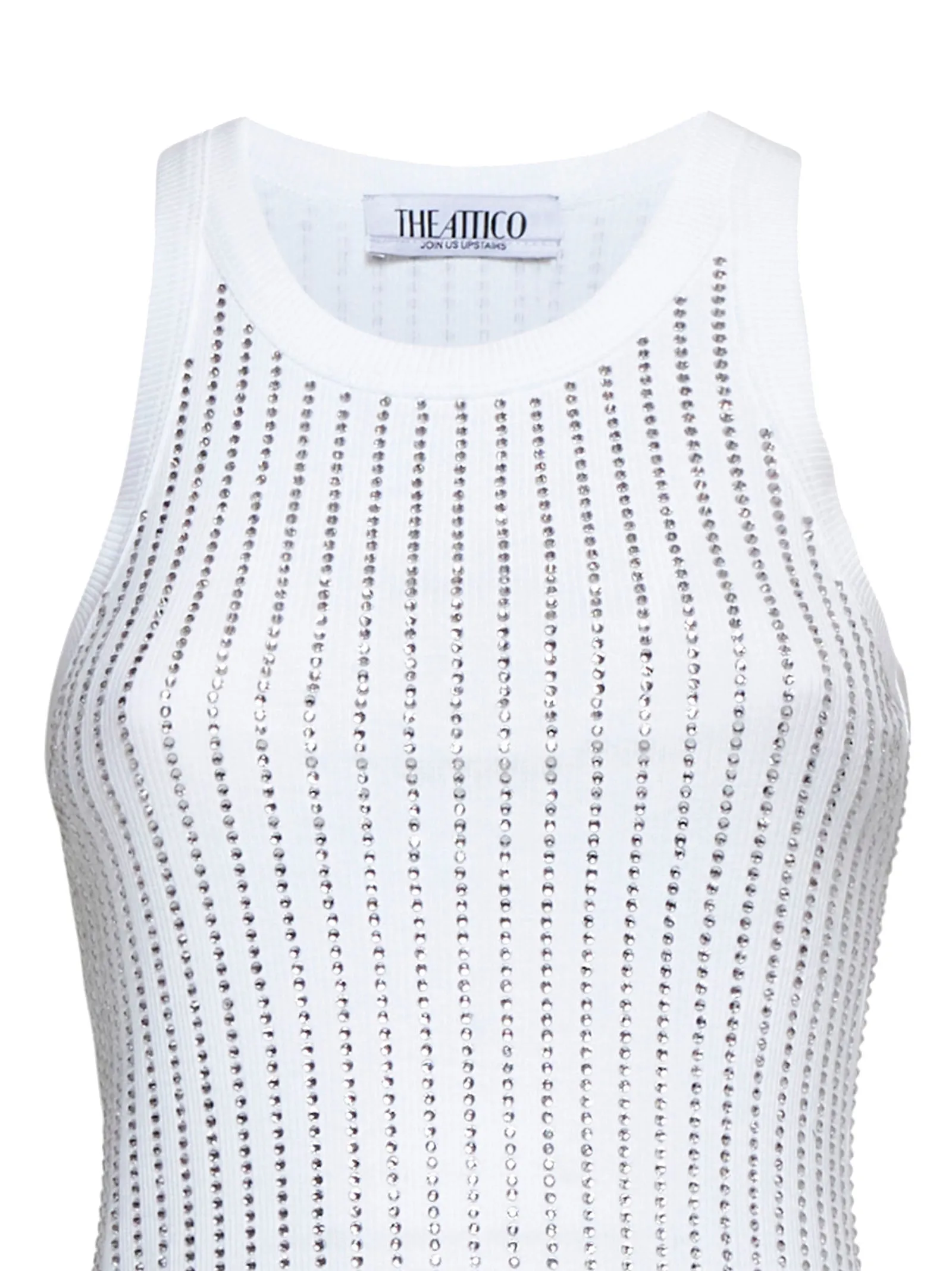 White Ribbed Full Hotfix Top sold by Lord & Taylor product image thumbnail 3