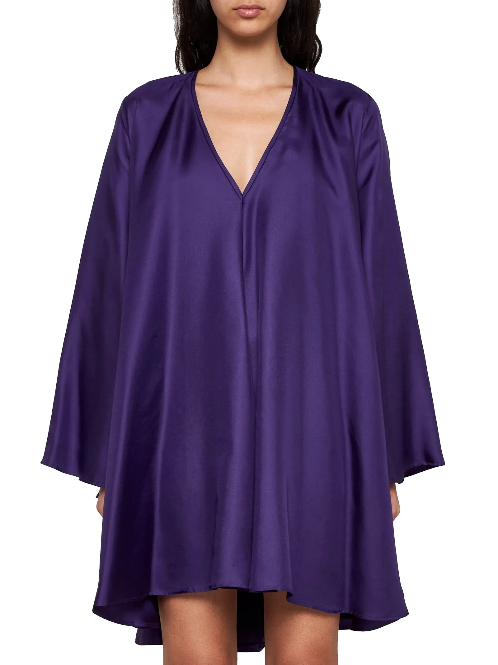 Purple Silk Aeonium Dress sold by Lord & Taylor product image thumbnail 3