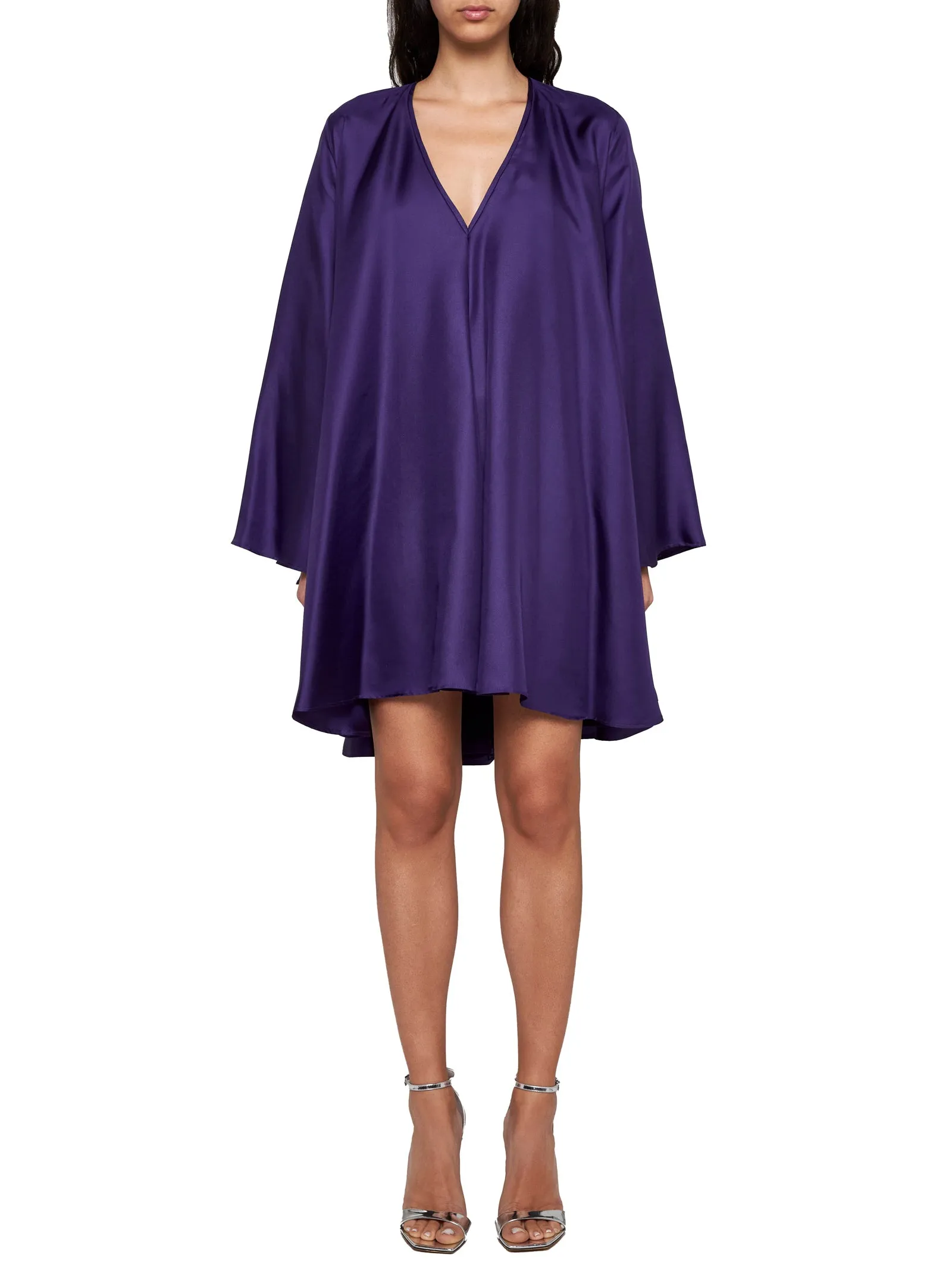 Purple Silk Aeonium Dress sold by Lord & Taylor product image thumbnail 2