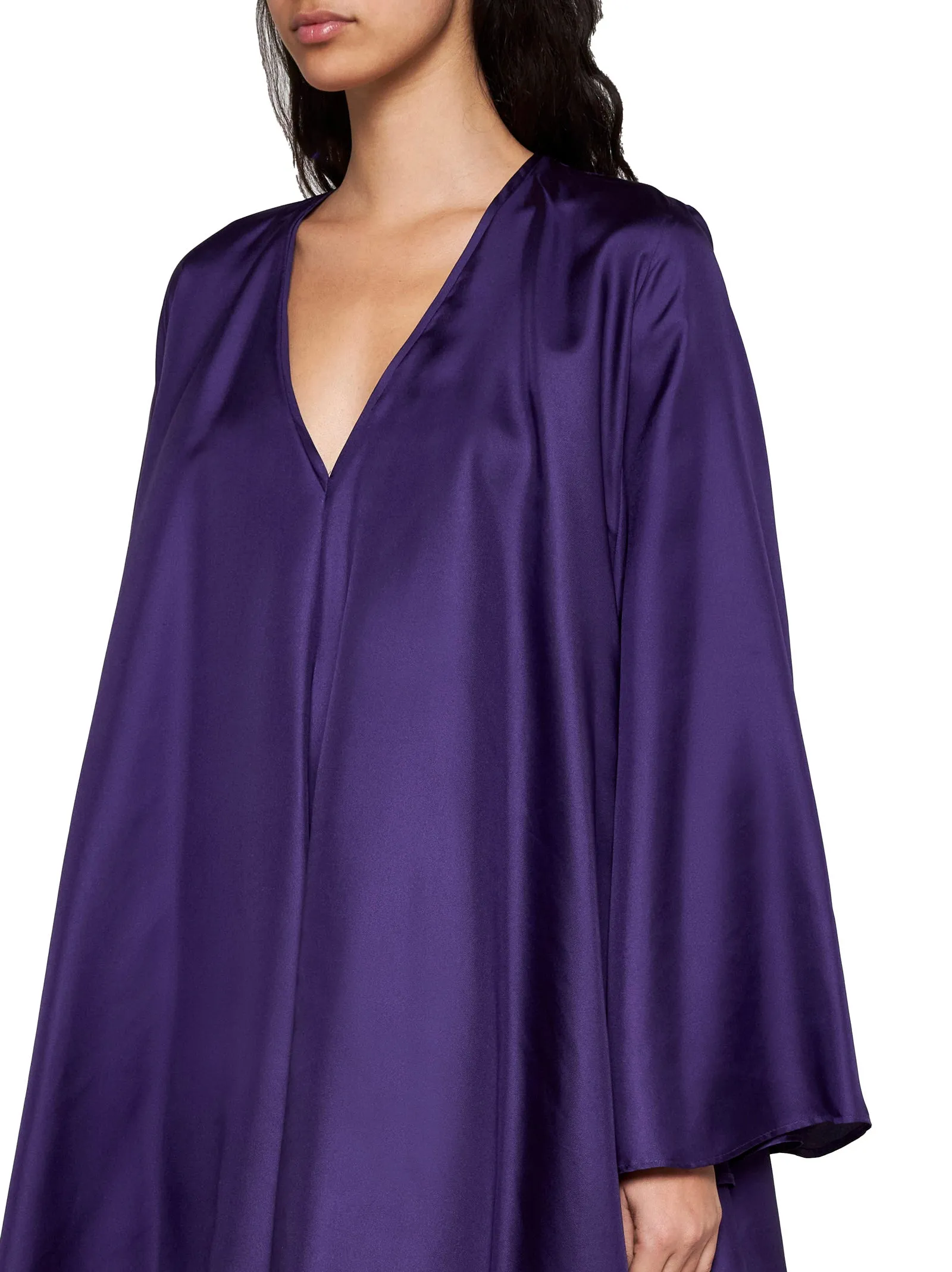 Purple Silk Aeonium Dress sold by Lord & Taylor product image thumbnail 5