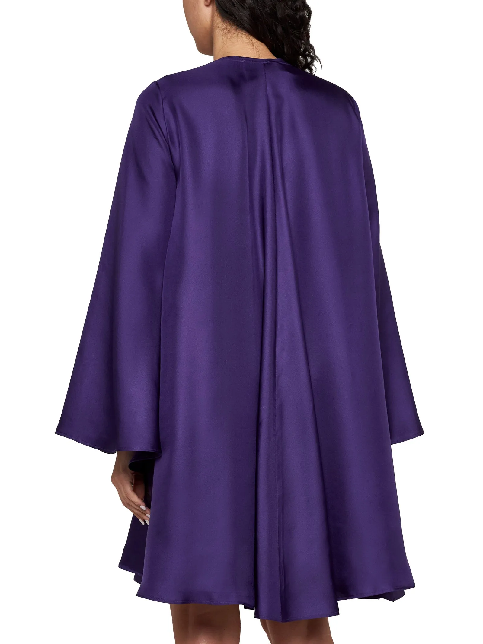 Purple Silk Aeonium Dress sold by Lord & Taylor product image thumbnail 4