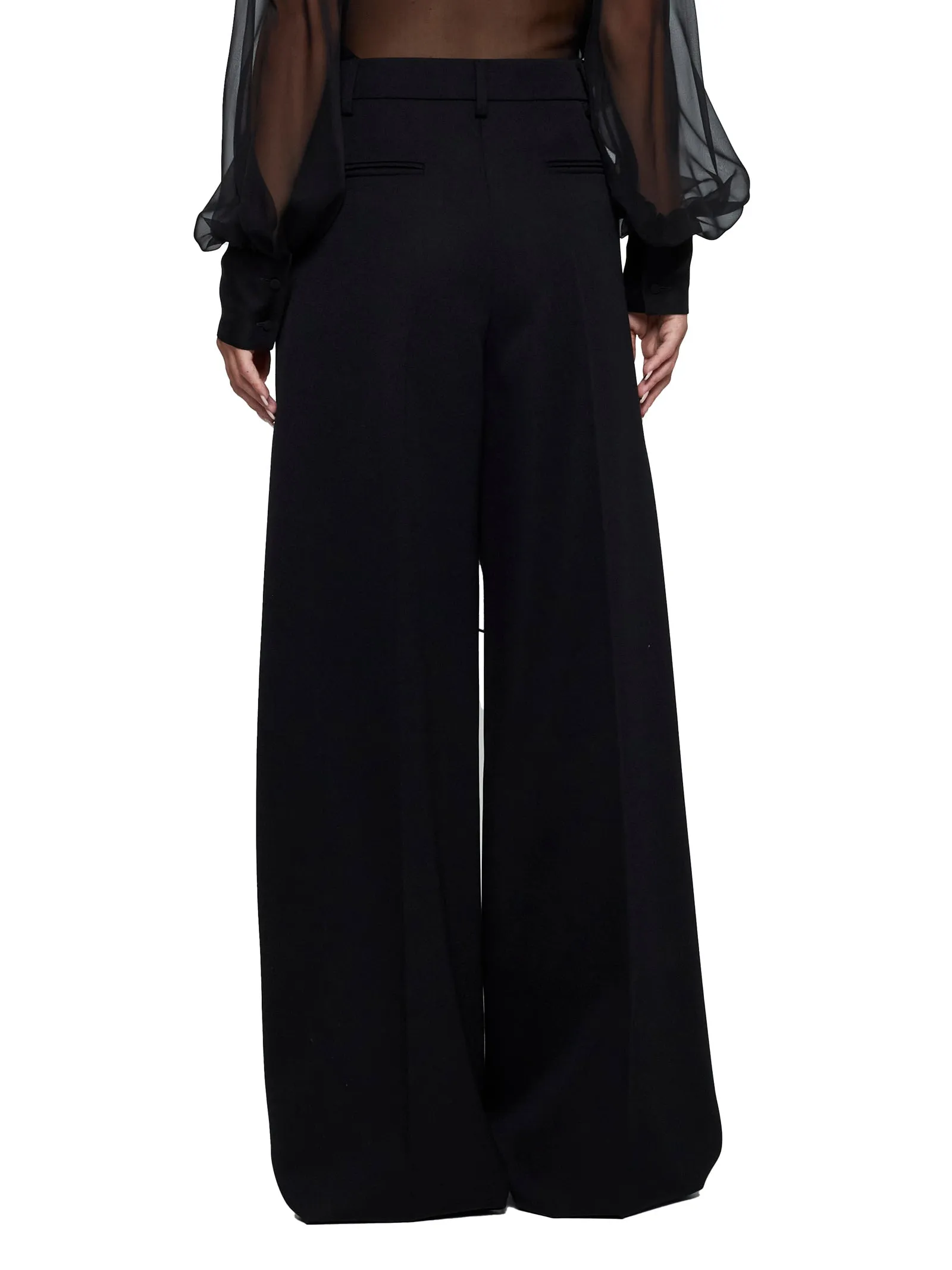 Valentino Black Virgin Wool Trousers sold by Lord & Taylor product image thumbnail 3