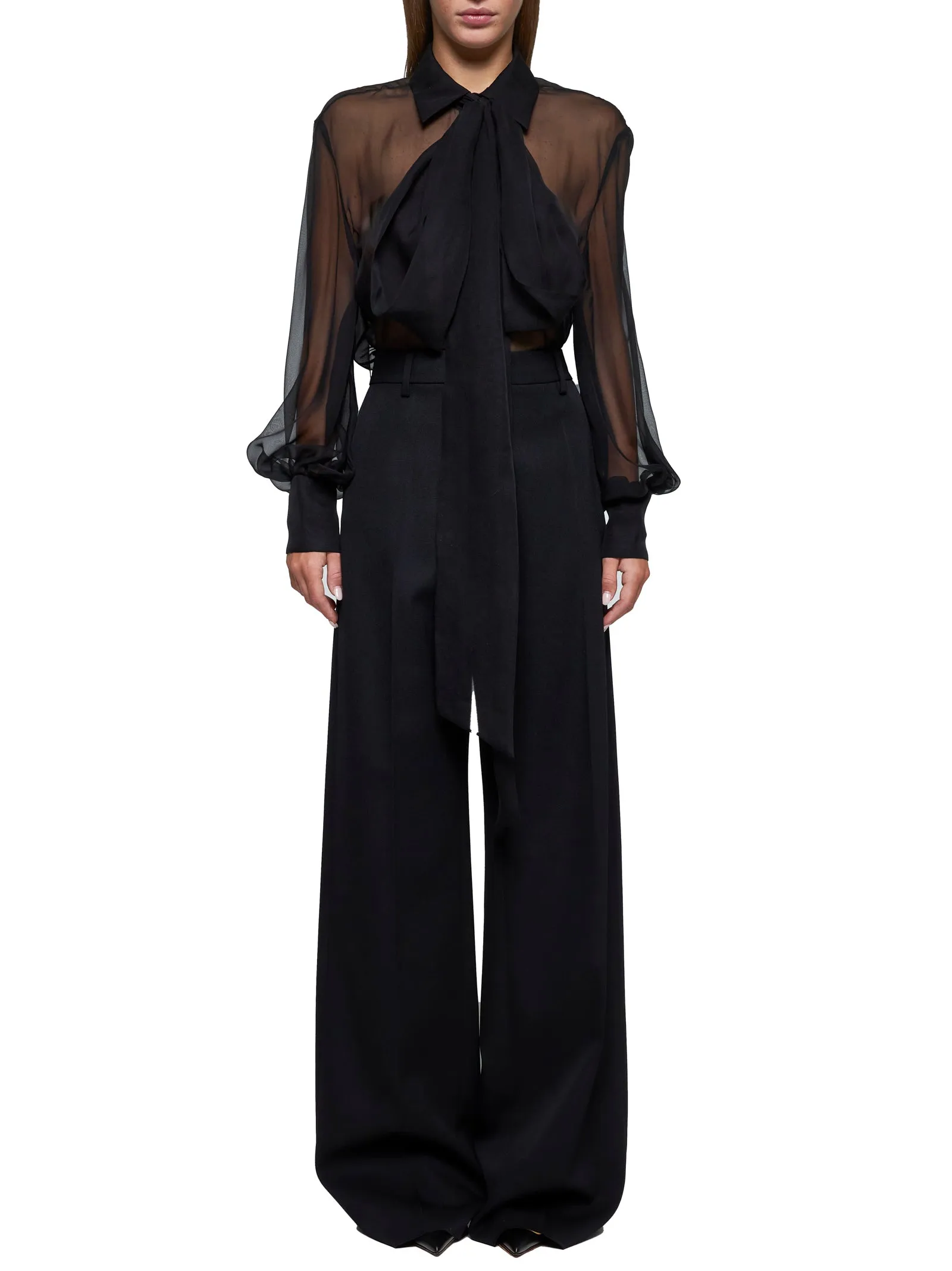 Valentino Black Virgin Wool Trousers sold by Lord & Taylor product image thumbnail 2