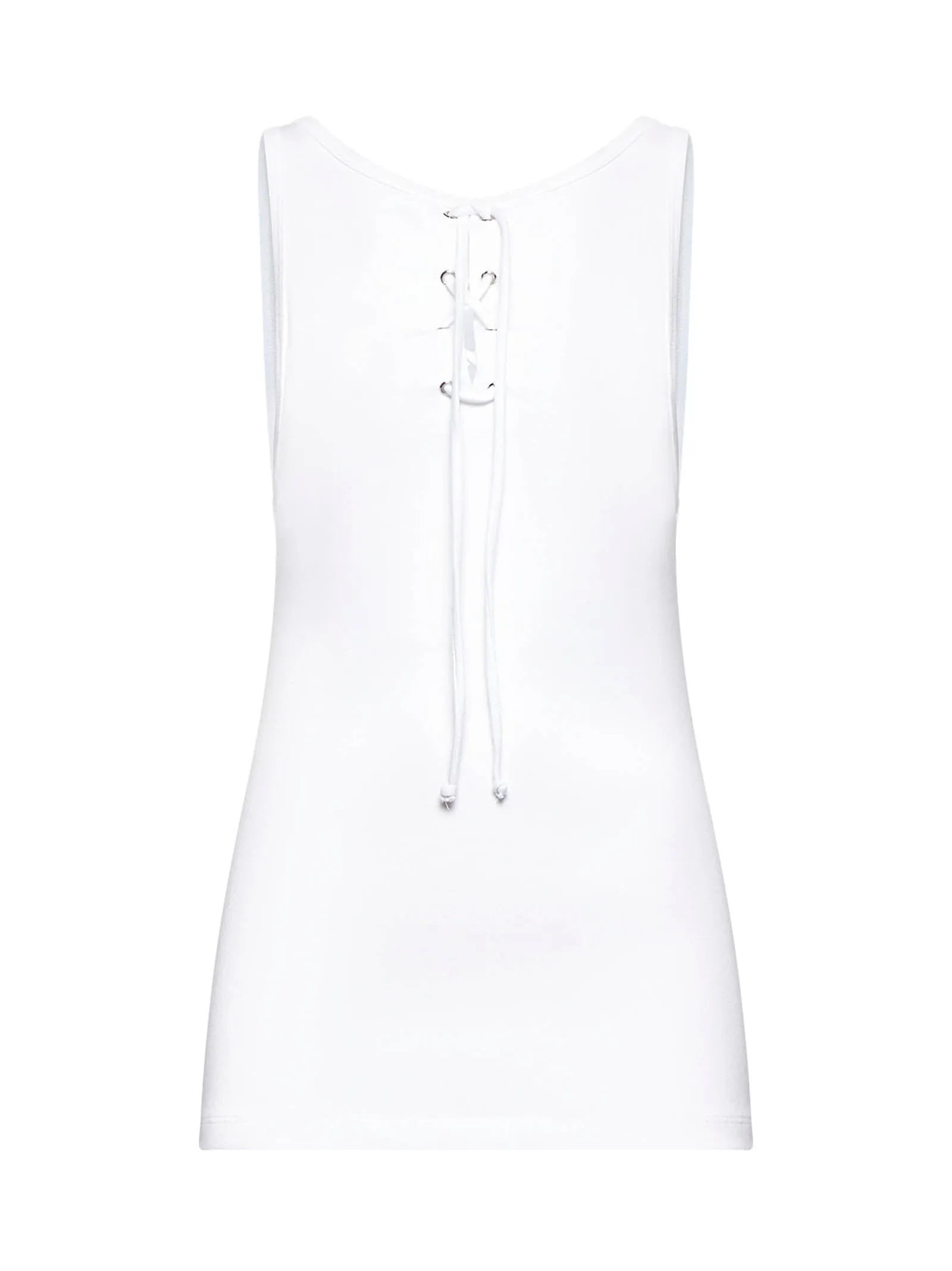 White Cotton Jersey Top sold by Lord & Taylor