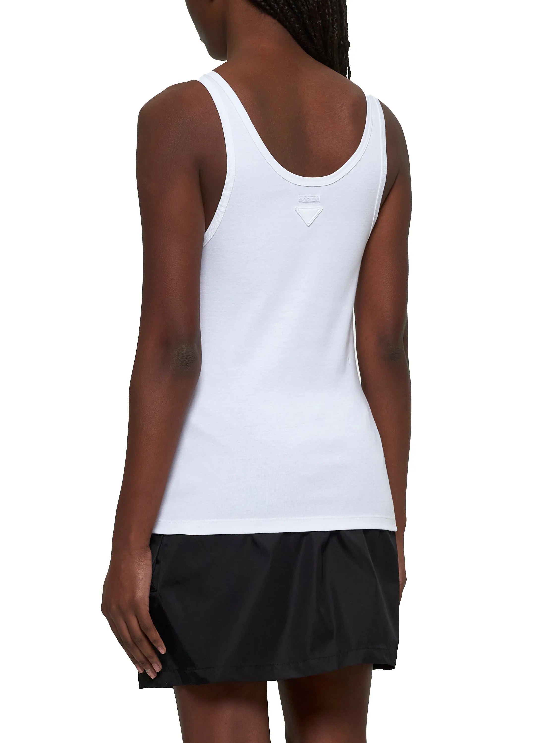 White Cotton Jersey Top sold by Lord & Taylor product image thumbnail 3