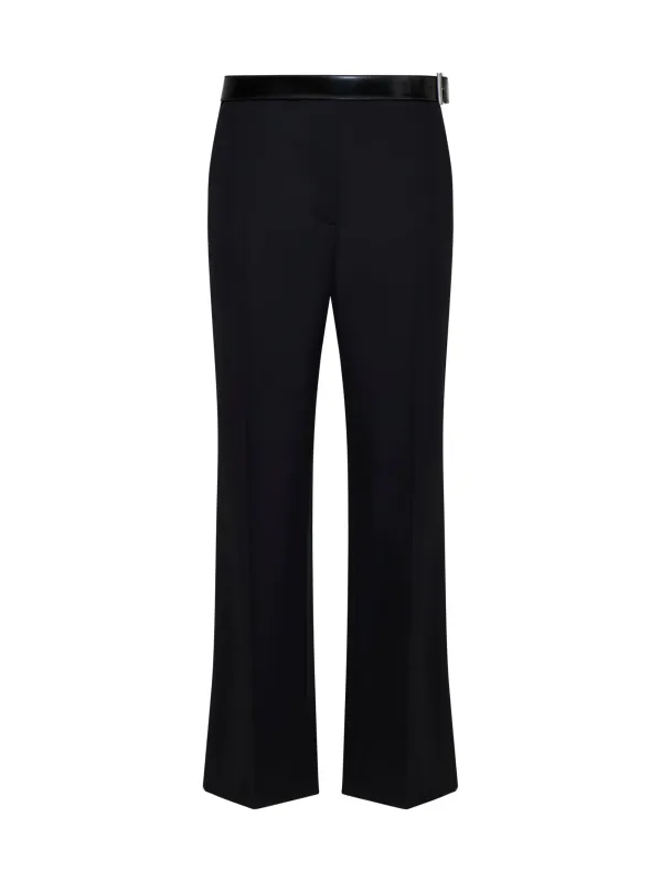 Belted Virgin Wool Trousers sold by Lord & Taylor
