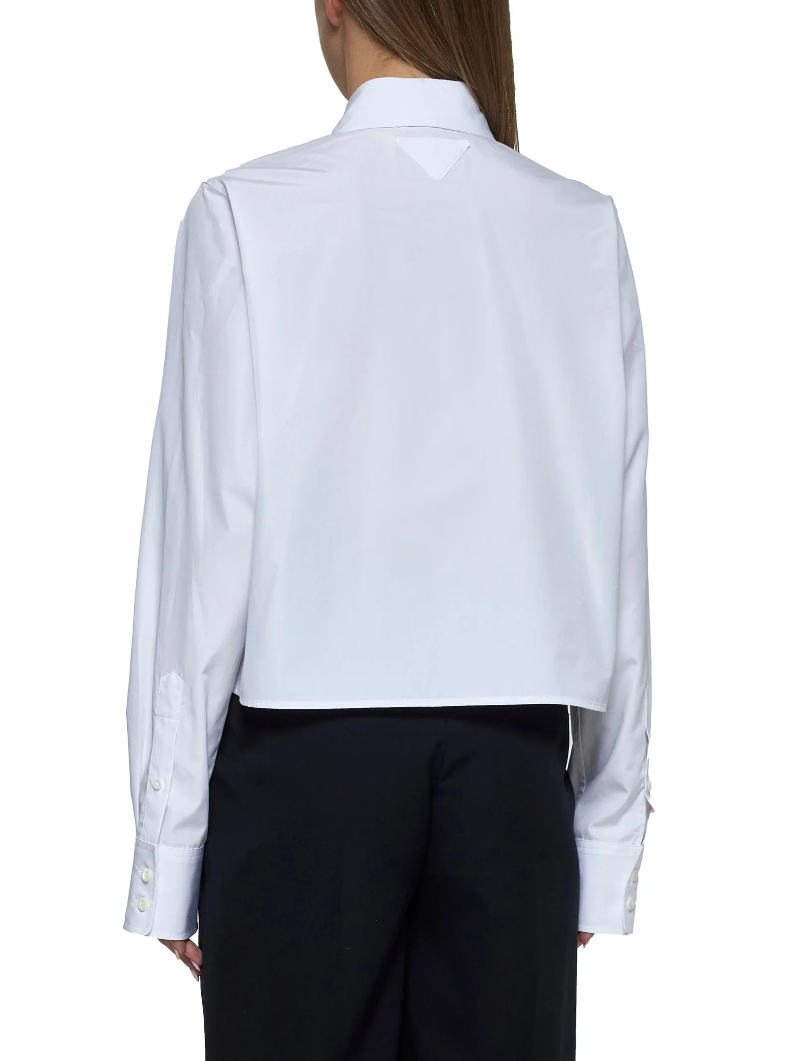 White Embroidered Poplin Shirt sold by Lord & Taylor product image thumbnail 4