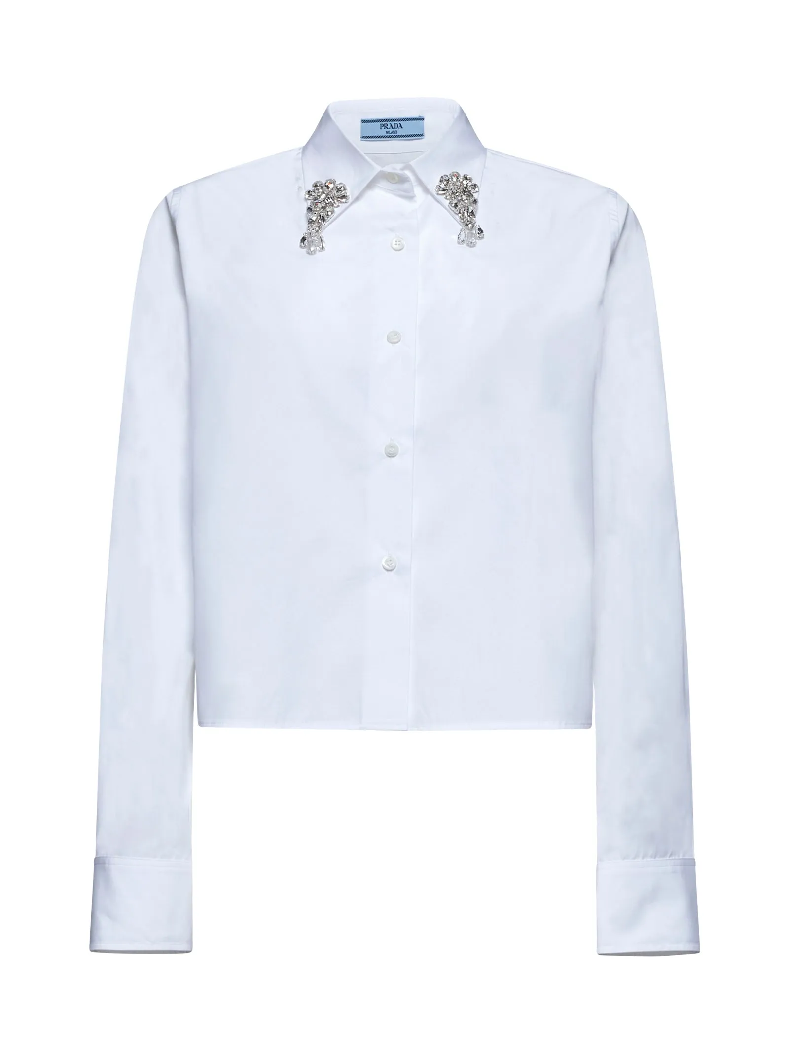 White Embroidered Poplin Shirt sold by Lord & Taylor