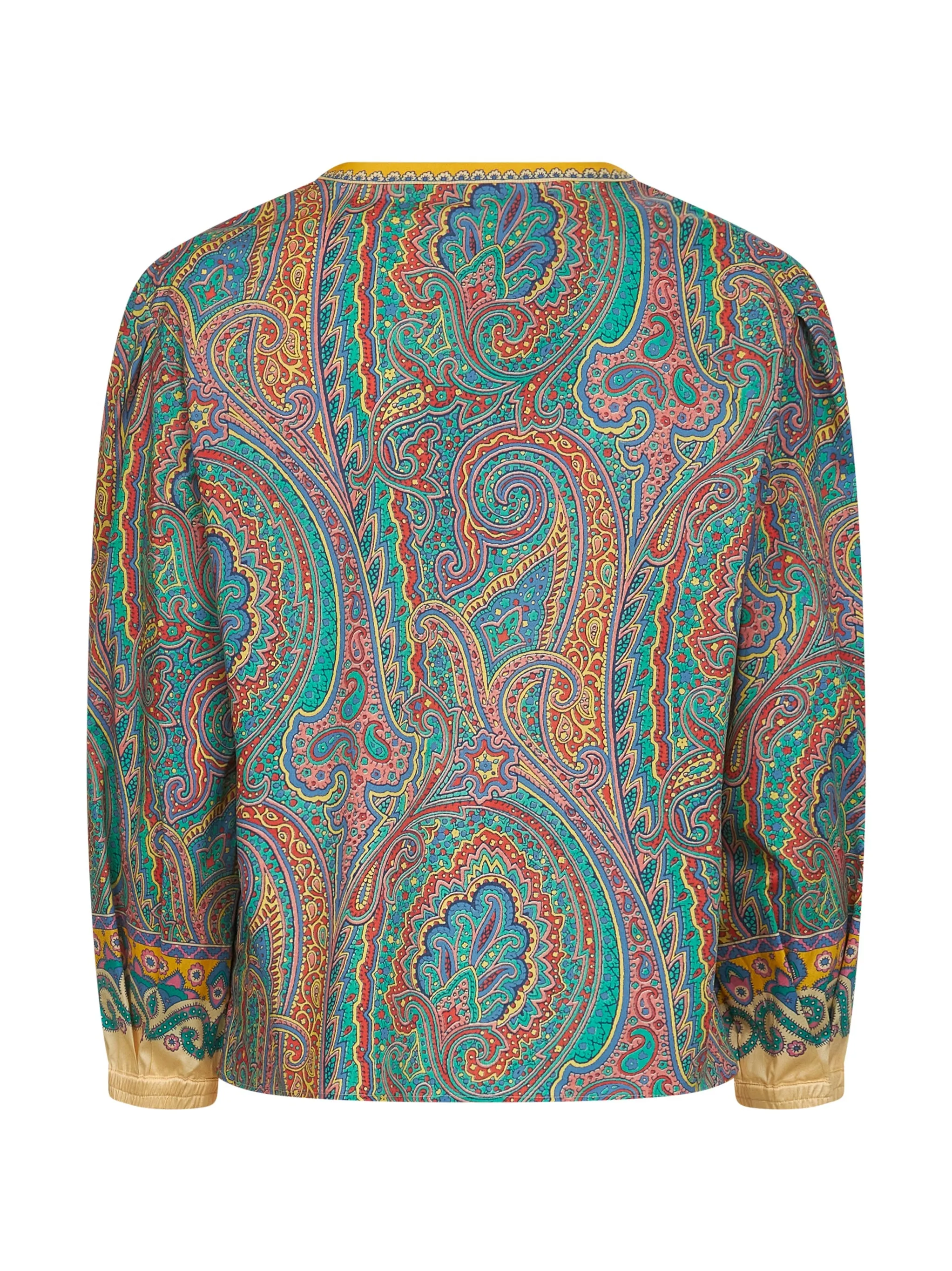Paisley Print Stretch Cotton Blouse sold by Lord & Taylor product image thumbnail 2