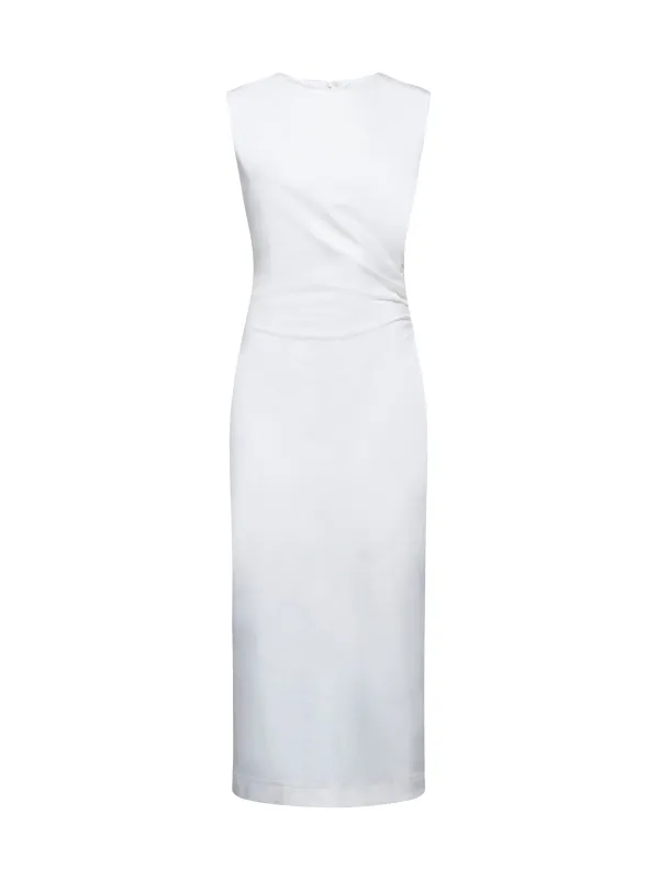 White Stretch Jersey Aglaia Midi Dress sold by Lord & Taylor
