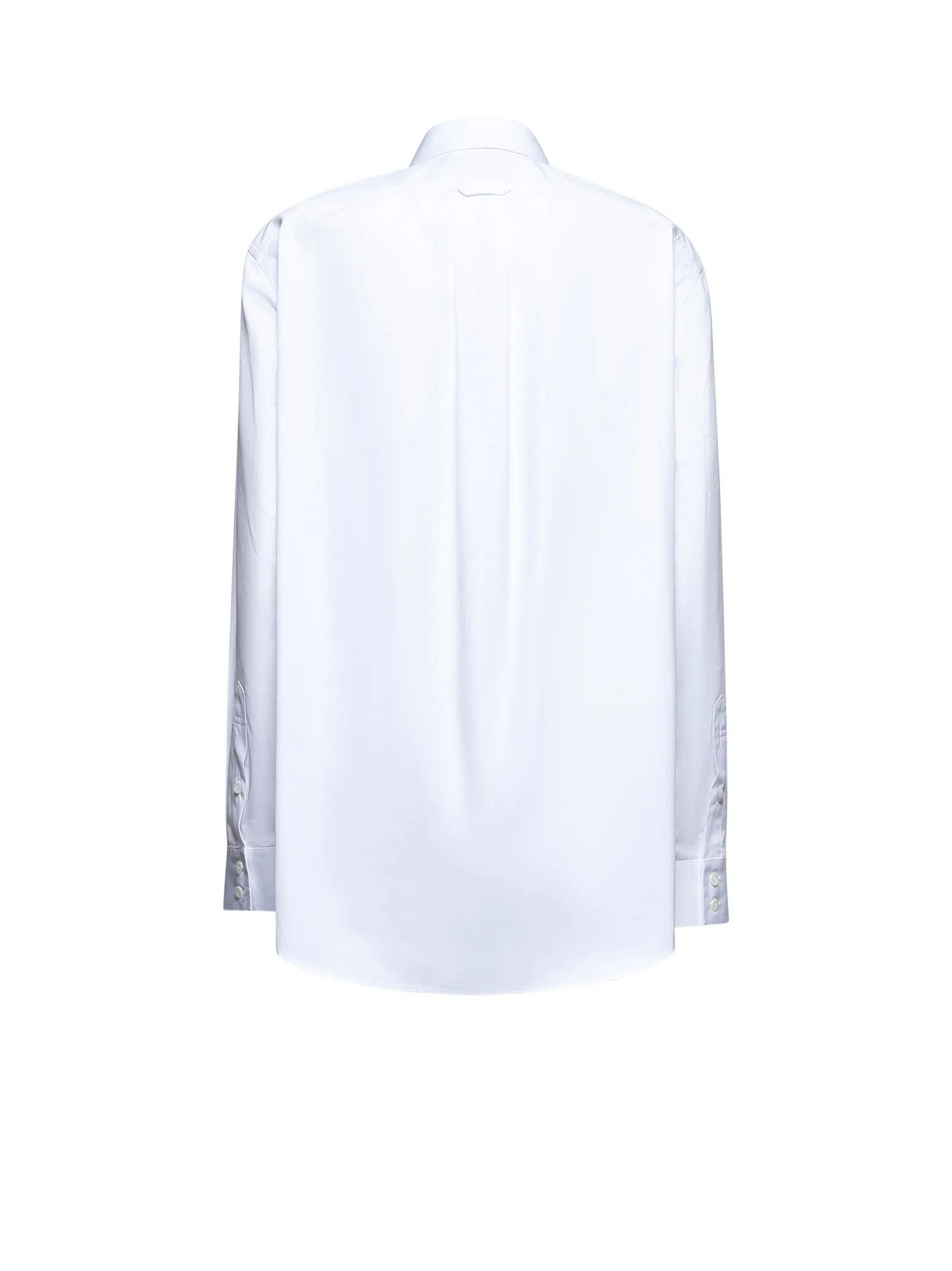 White Poplin Logo Shirt sold by Lord & Taylor product image thumbnail 2