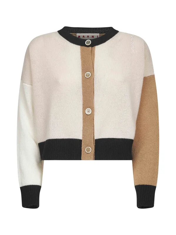 Pink Color Block Cashmere Cardigan sold by Lord & Taylor