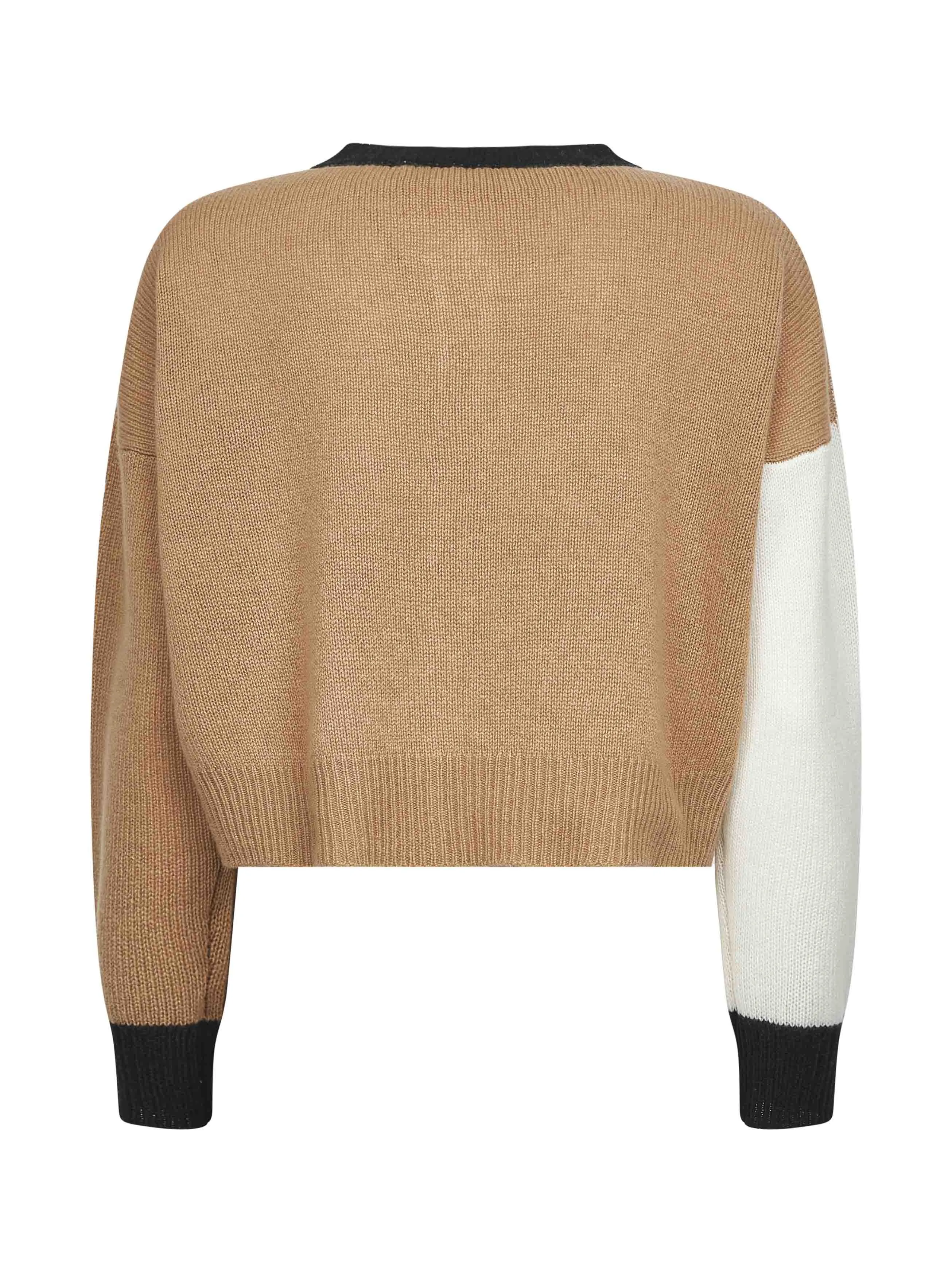 Pink Color Block Cashmere Cardigan sold by Lord & Taylor product image thumbnail 2