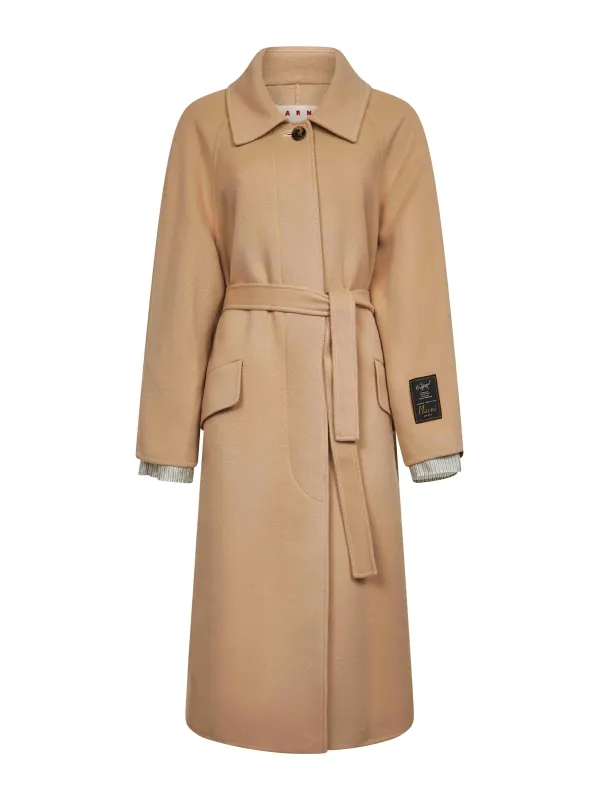 Camel Virgin Wool and Cashmere Coat sold by Lord & Taylor