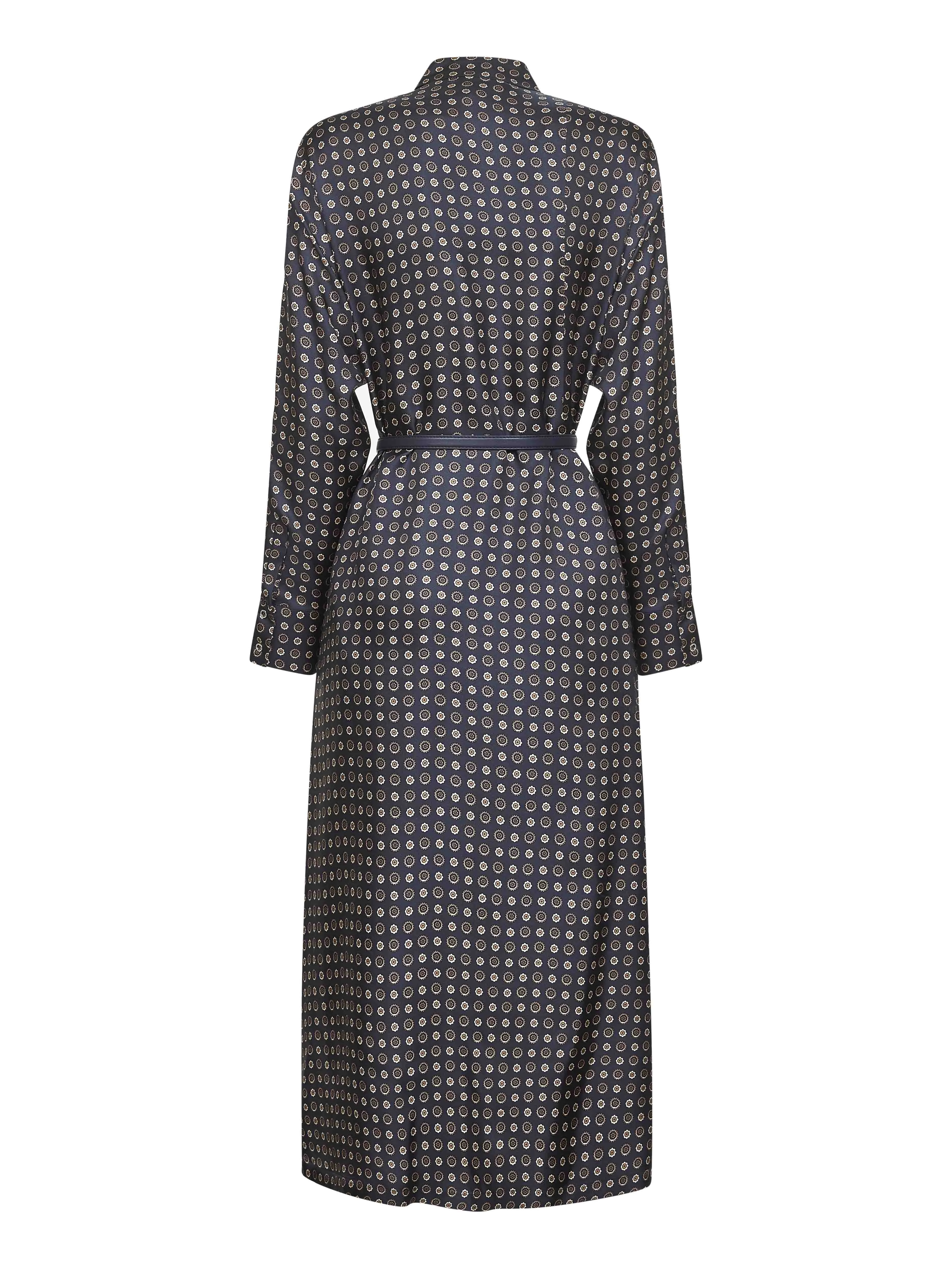 Blue Printed Twill Shirt Dress sold by Lord & Taylor product image thumbnail 2