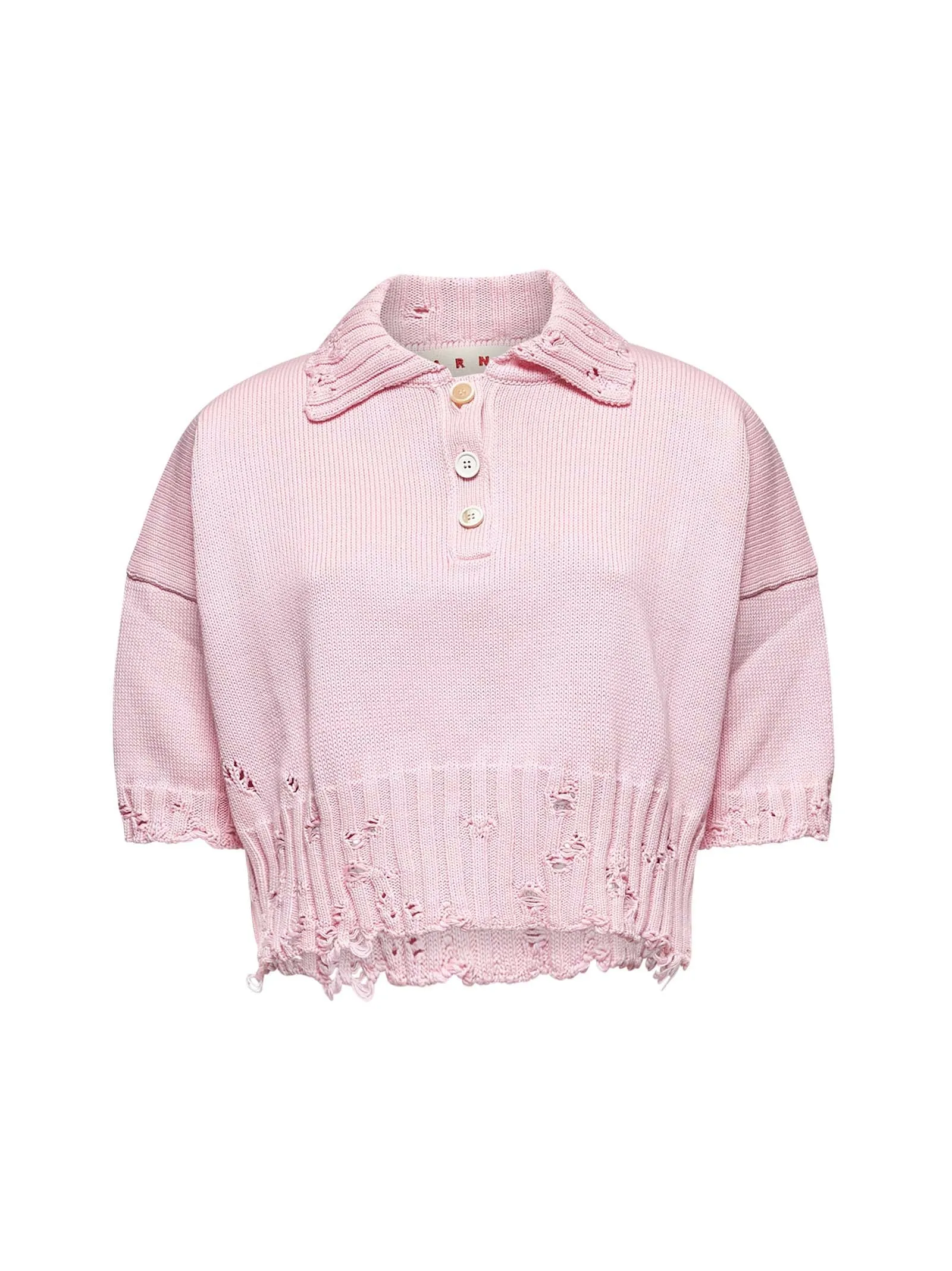 Pink Cotton Embroidery Polo Shirt sold by Lord & Taylor