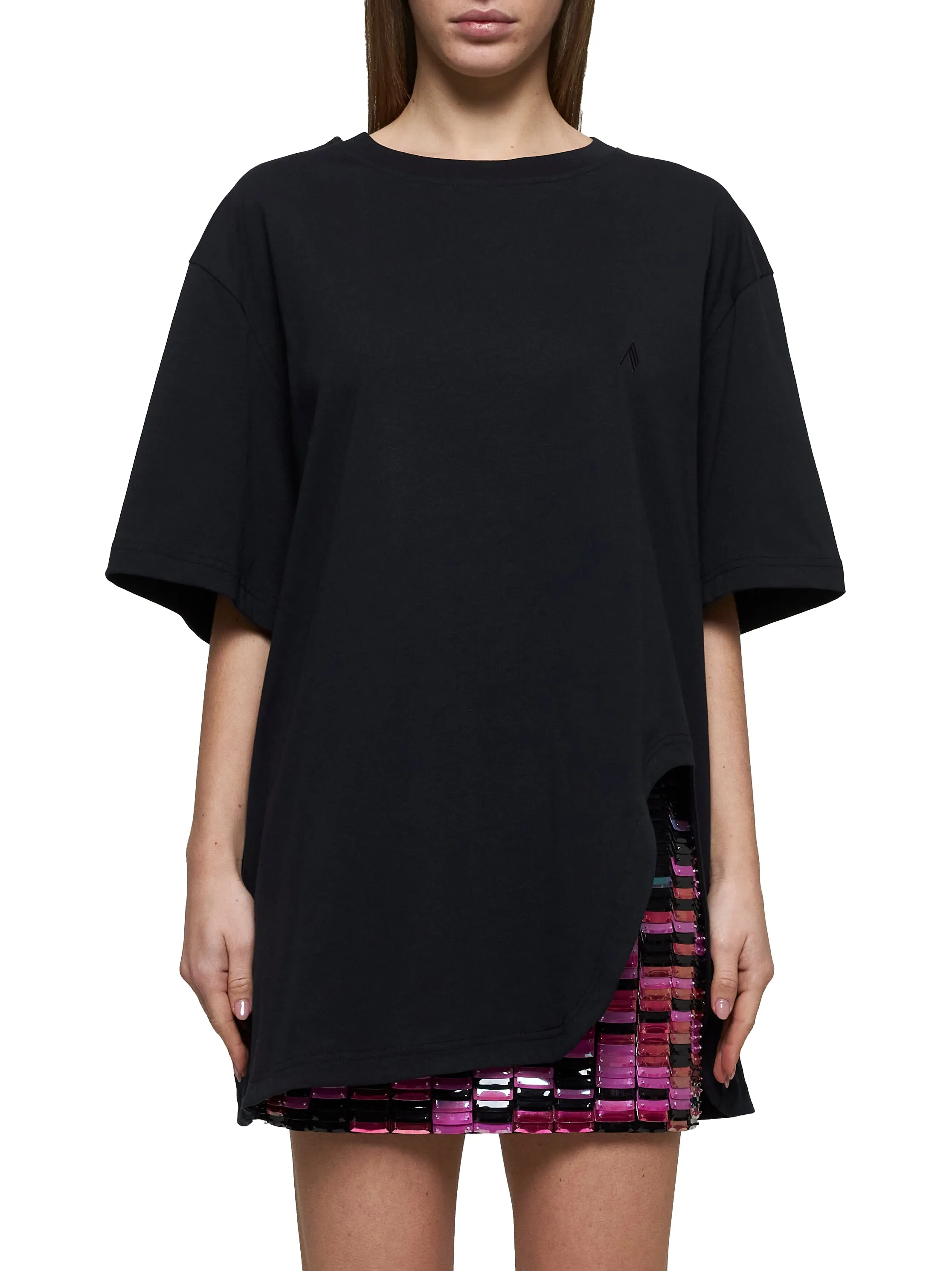 Black Jersey Oversized T-Shirt sold by Lord & Taylor product image thumbnail 3