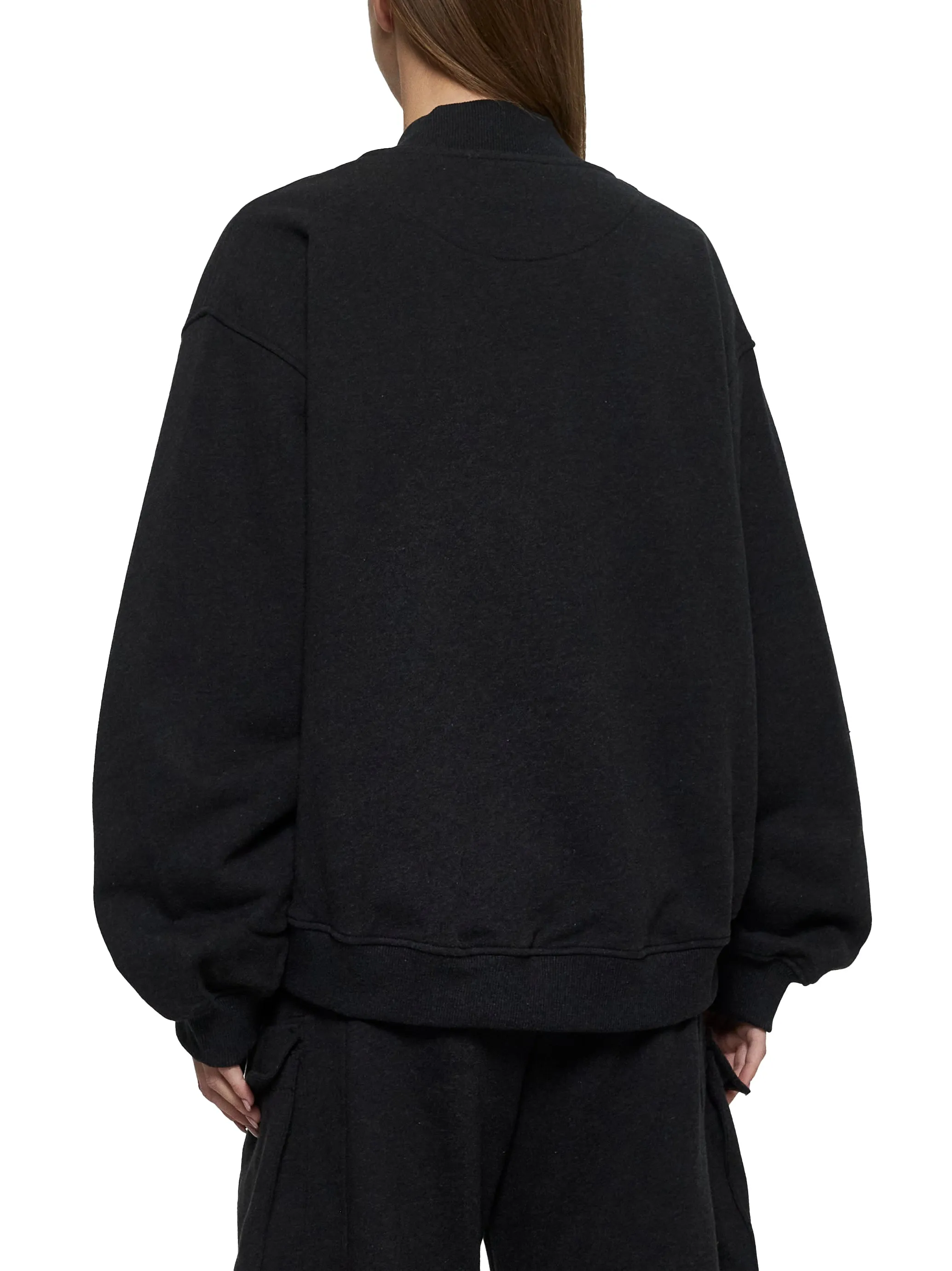 Oversize Logo Sweatshirt in Black sold by Lord & Taylor product image thumbnail 4