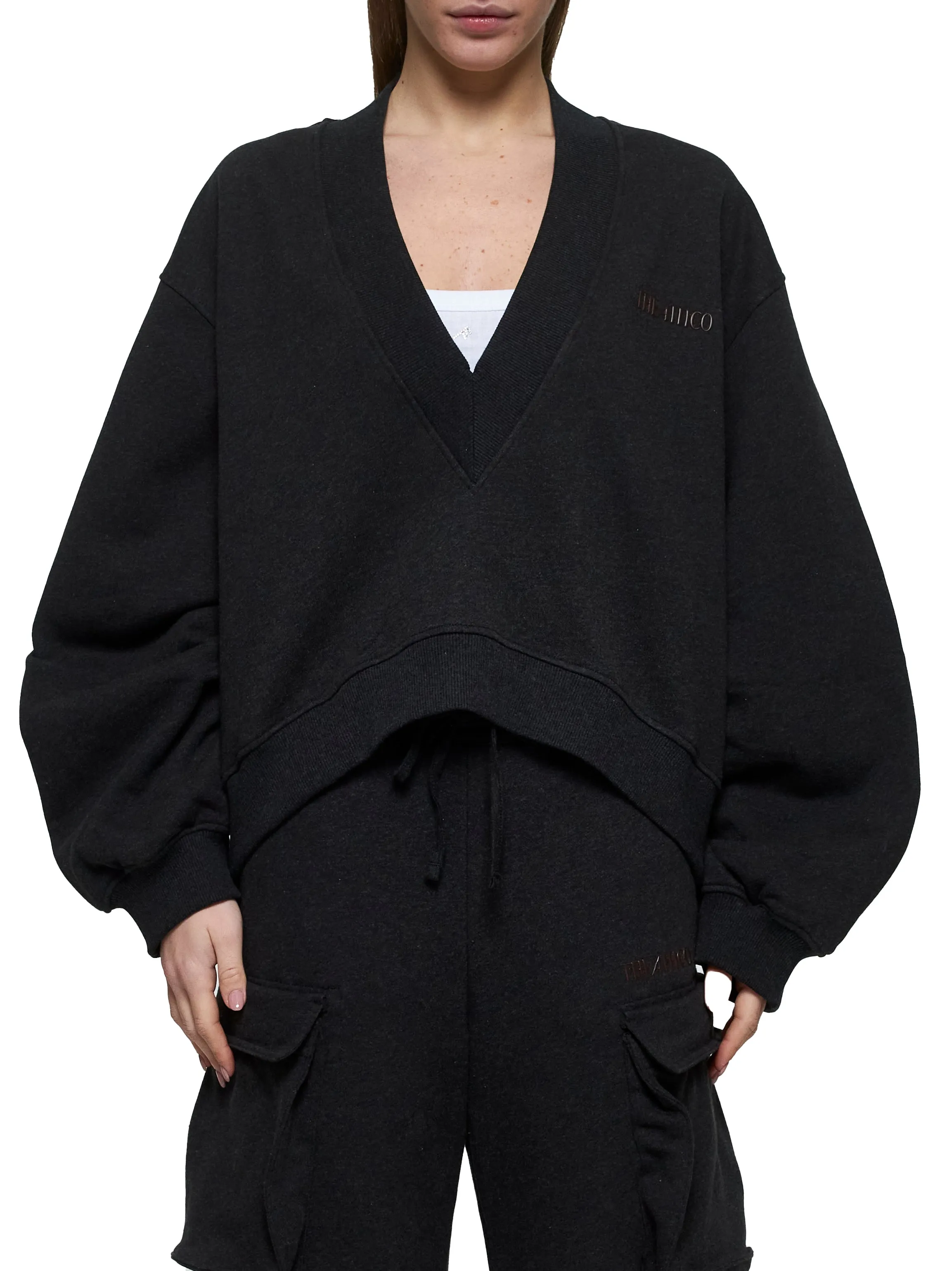 Oversize Logo Sweatshirt in Black sold by Lord & Taylor product image thumbnail 3