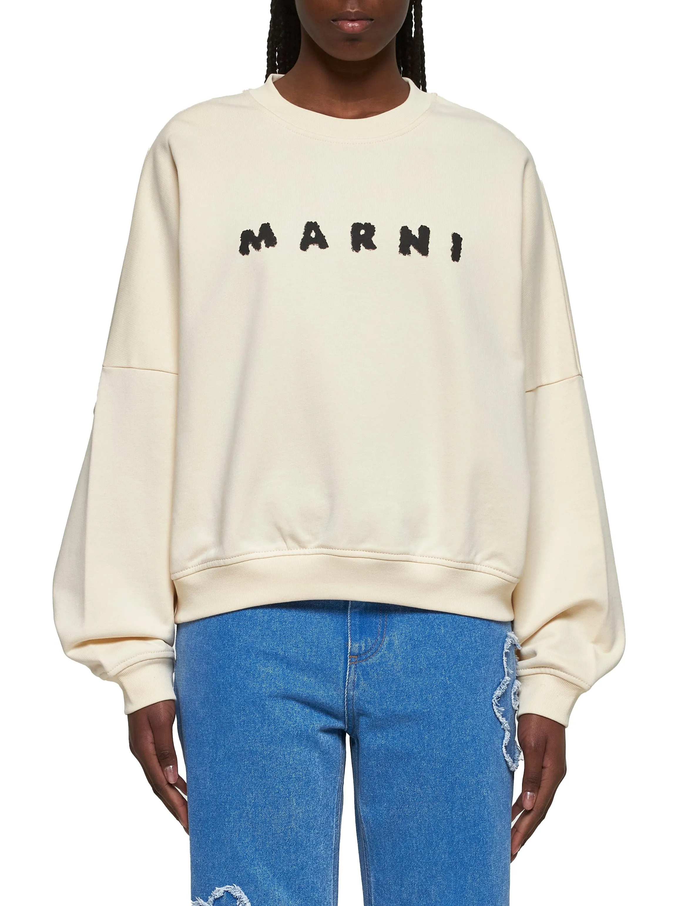 Ivory Marni Scribbled Print Sweatshirt sold by Lord & Taylor product image thumbnail 2